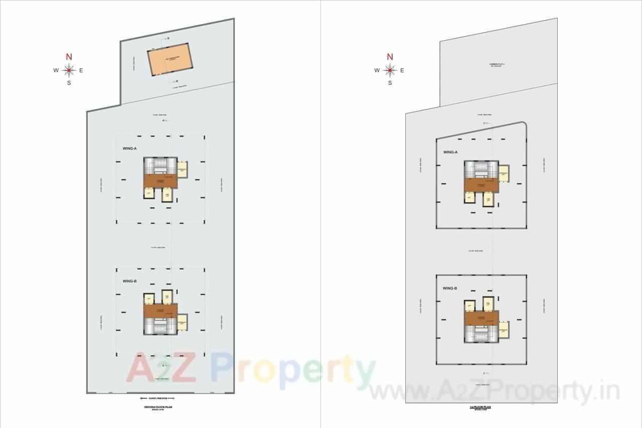 Layout of real estate project Ratnam Skyline located at Madhapar, Rajkot, Gujarat