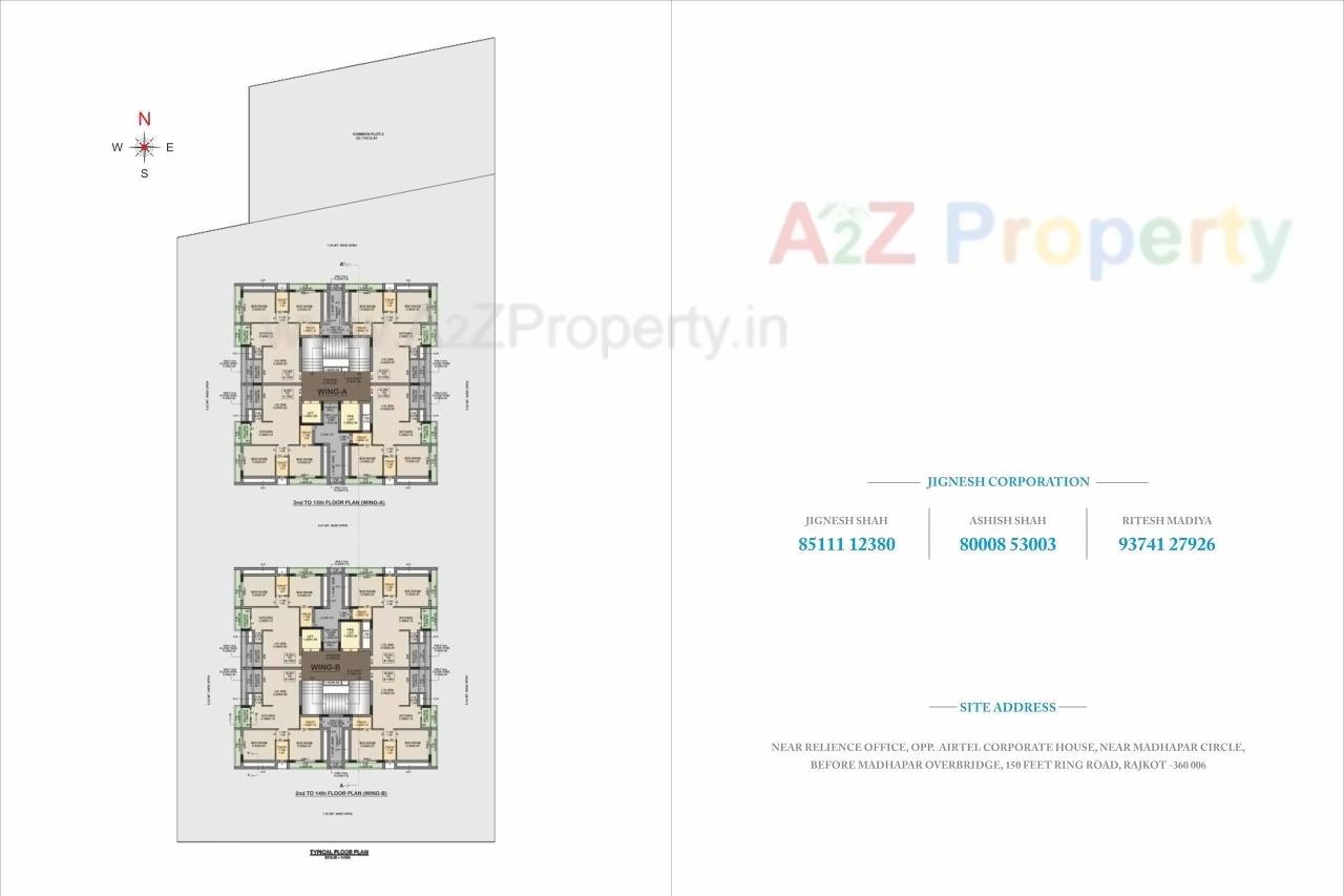  of real estate project Ratnam Skyline located at Madhapar, Rajkot, Gujarat