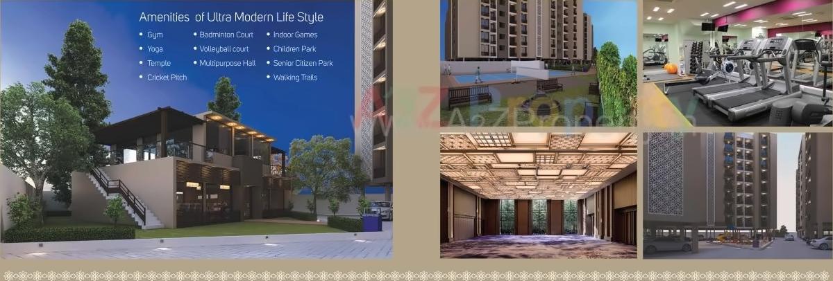 3D Elevation of real estate project Ravi Krushna Heights located at Rajkot, Rajkot, Gujarat