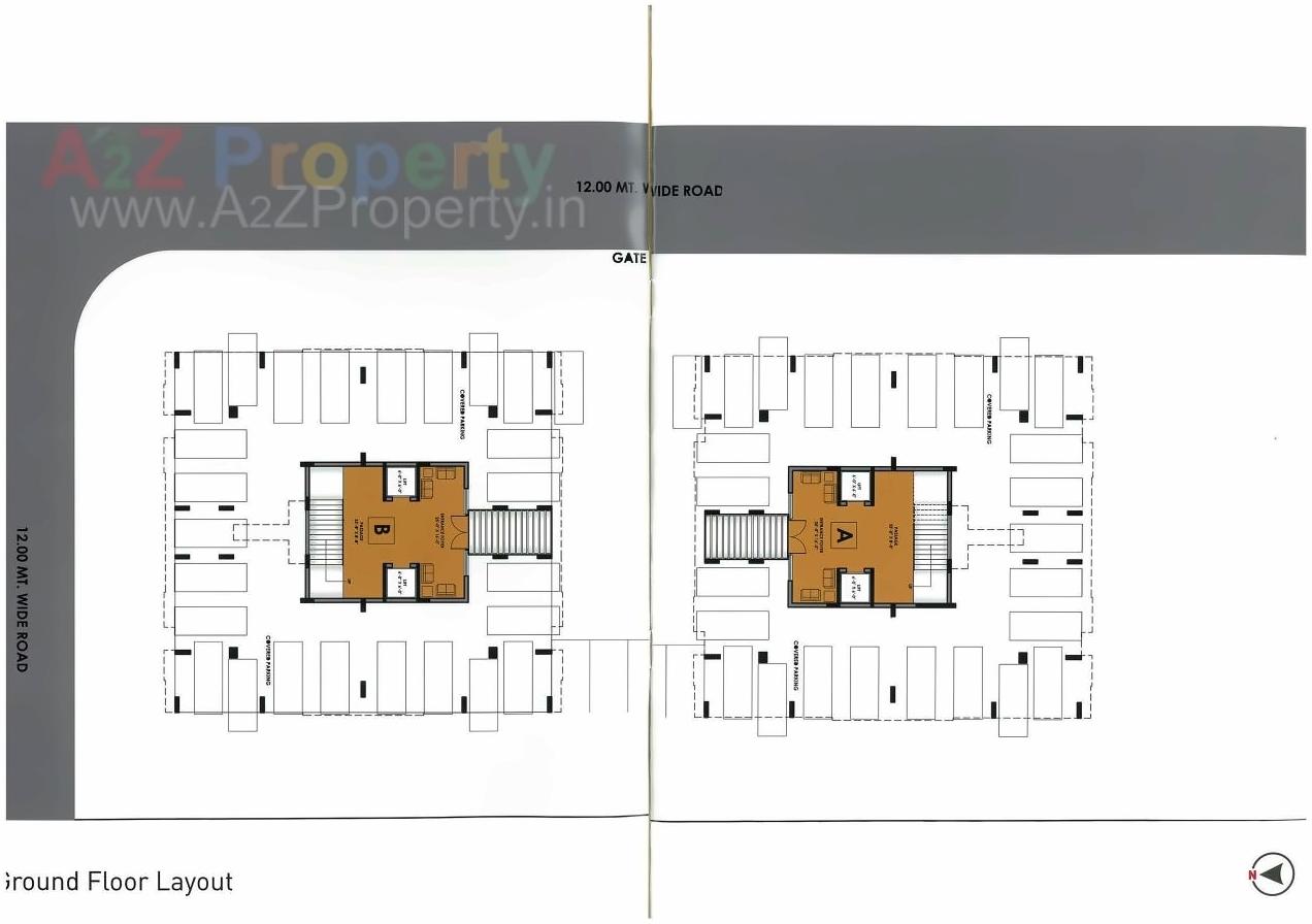 Layout of real estate project Ravi Regency located at Raiya, Rajkot, Gujarat