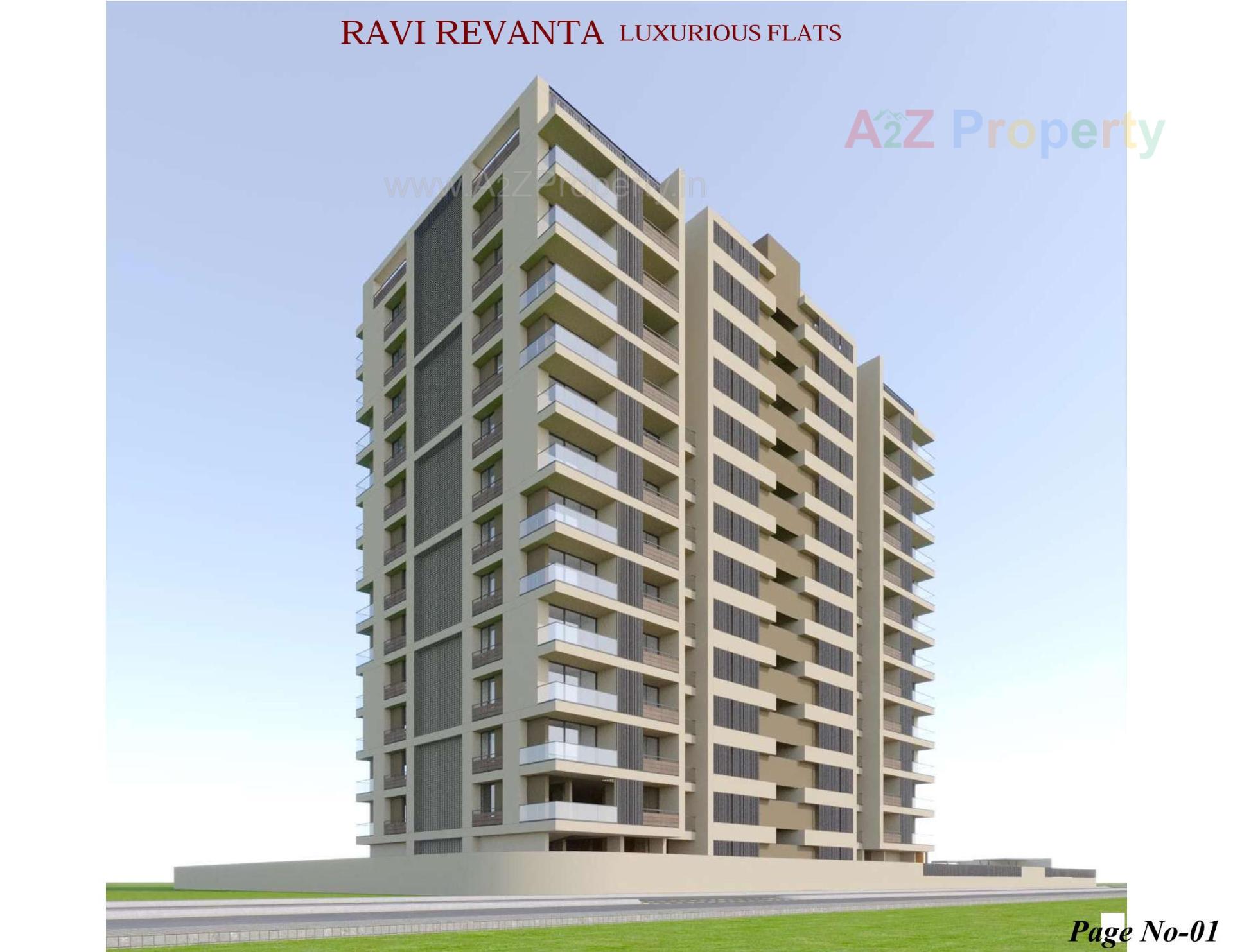 3D Elevation of real estate project Ravi Revanta located at Rajkot, Rajkot, Gujarat