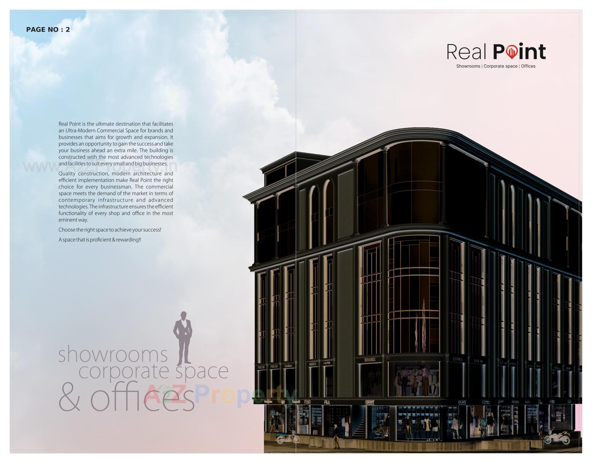 3D Elevation of real estate project Real Point located at Mavdi, Rajkot, Gujarat