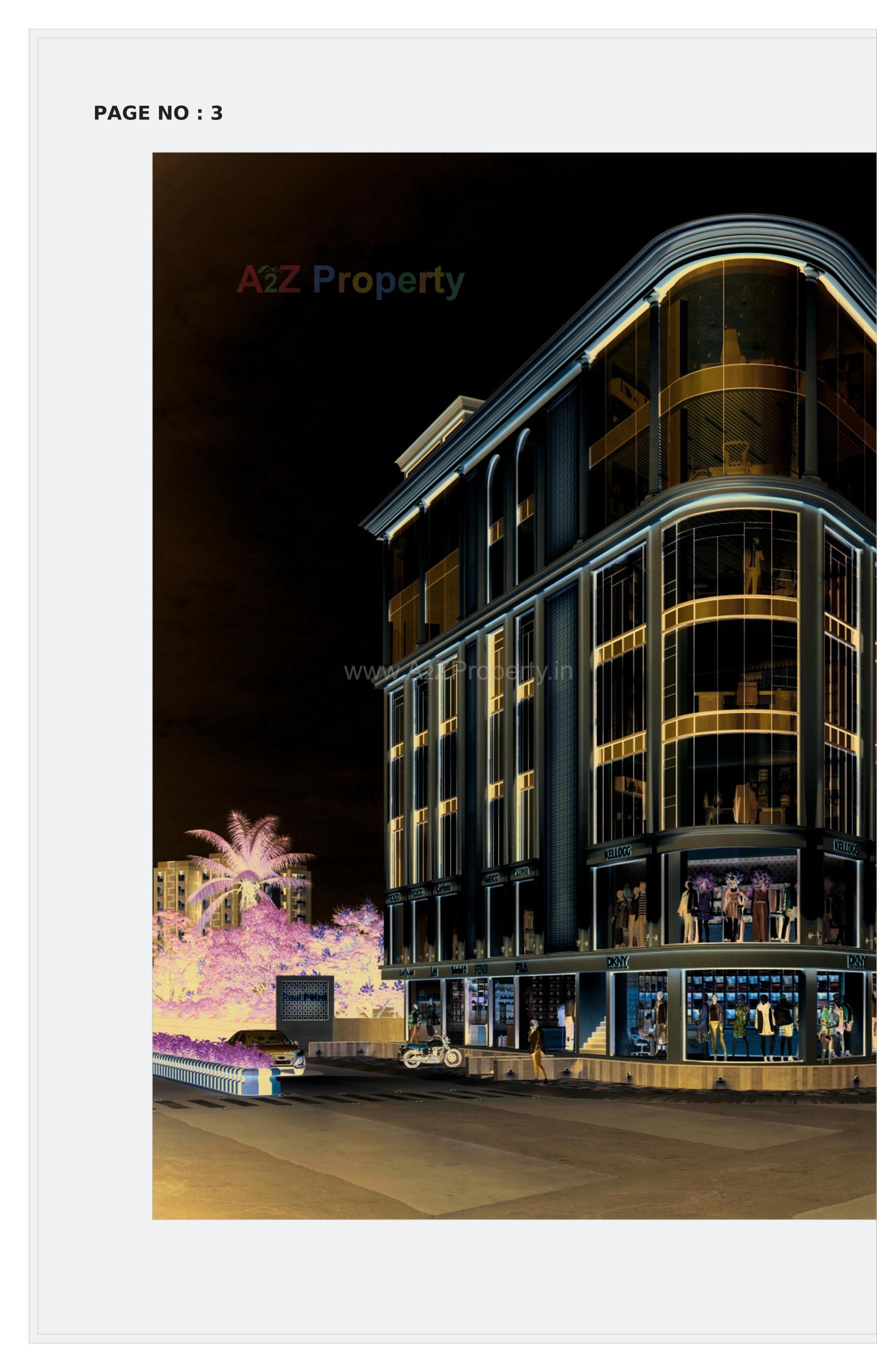 3D Elevation of real estate project Real Point located at Mavdi, Rajkot, Gujarat