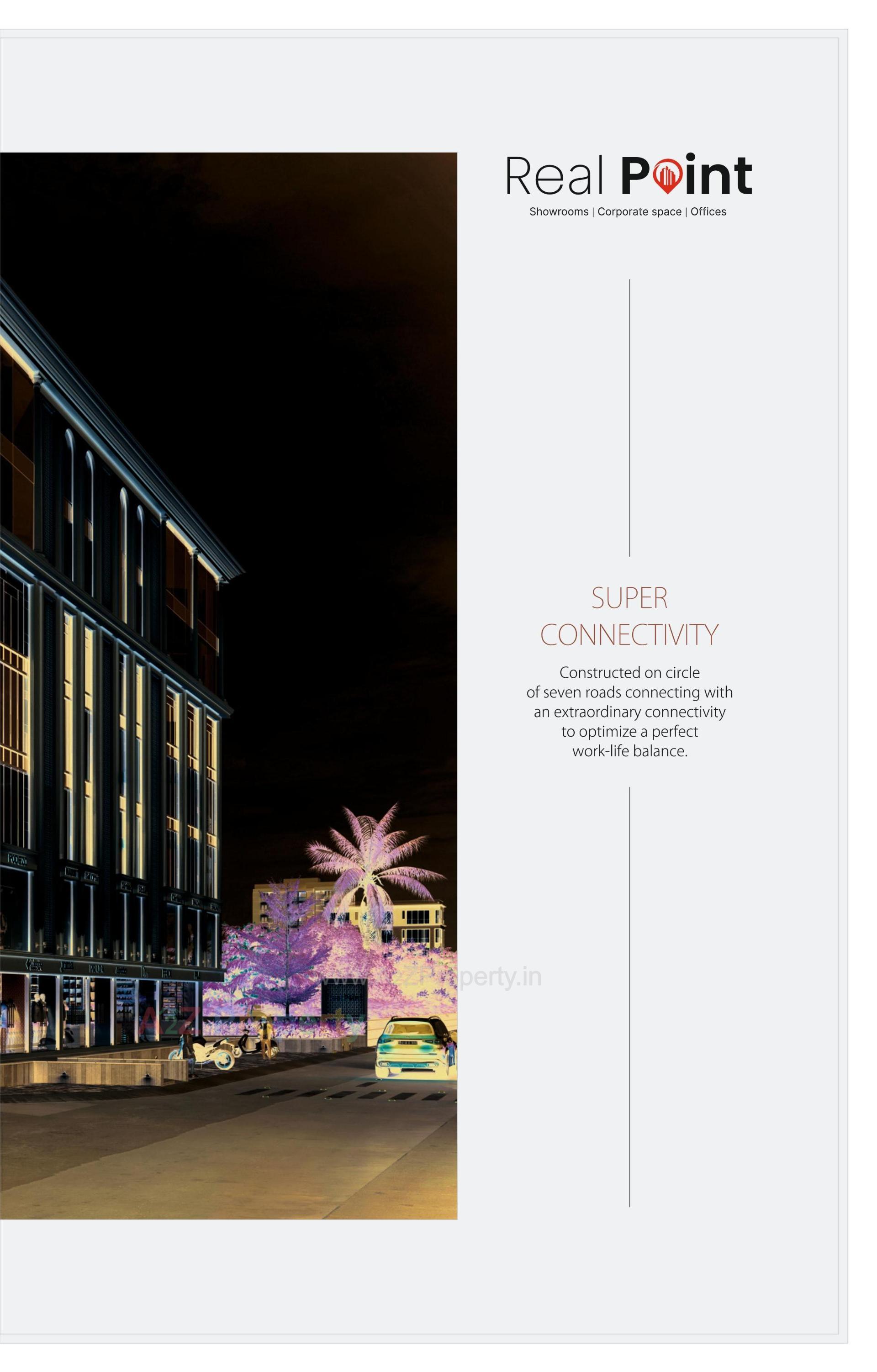 3D Elevation of real estate project Real Point located at Mavdi, Rajkot, Gujarat