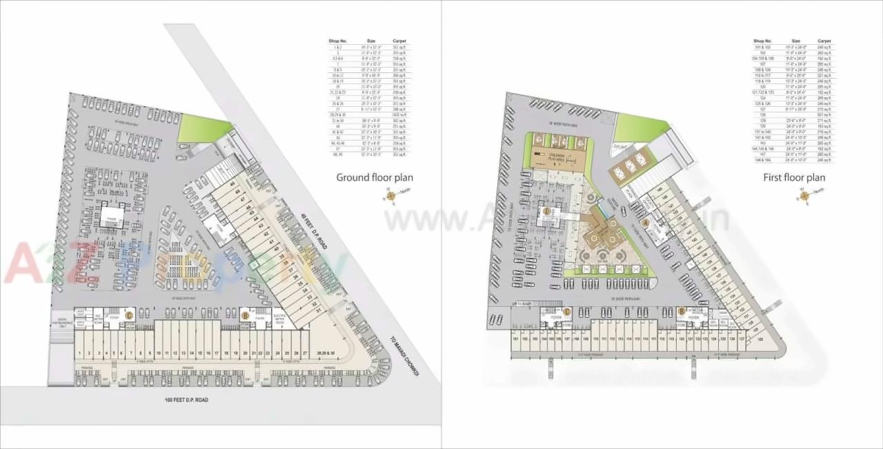 Layout of real estate project Real Prime located at Rajkot, Rajkot, Gujarat