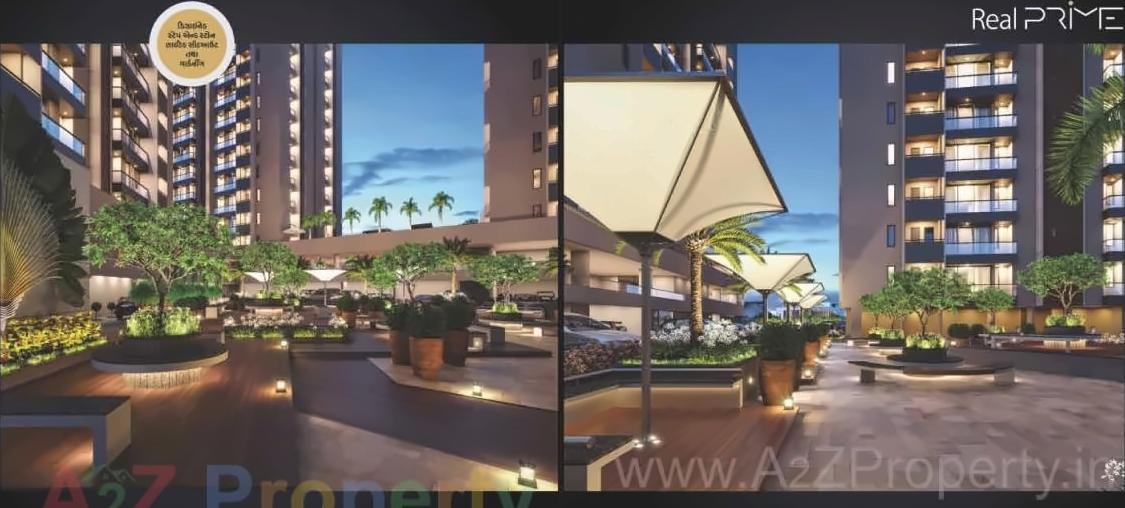 3D Elevation of real estate project Real Prime located at Rajkot, Rajkot, Gujarat
