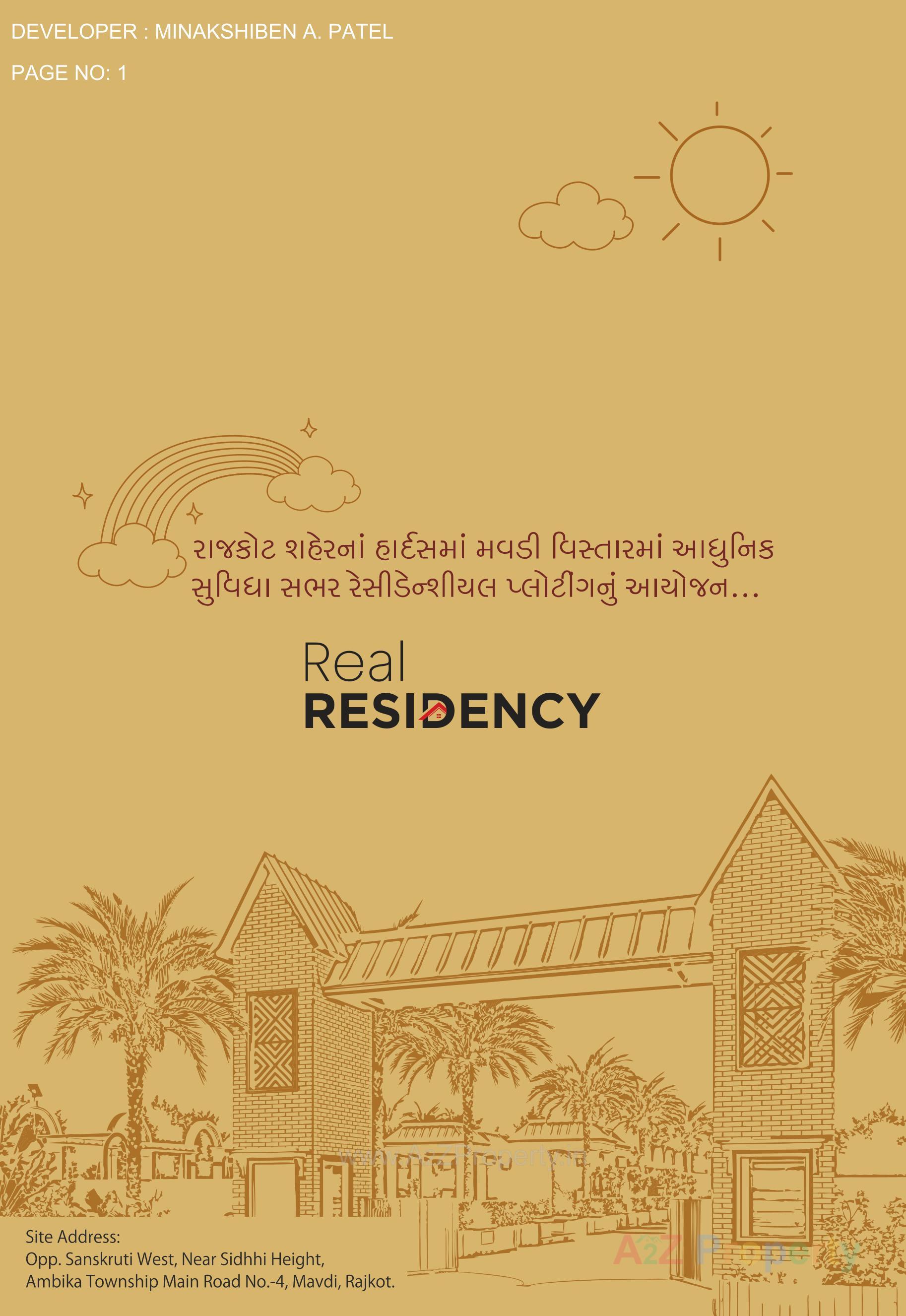  of real estate project Real Residency located at Mavdi, Rajkot, Gujarat