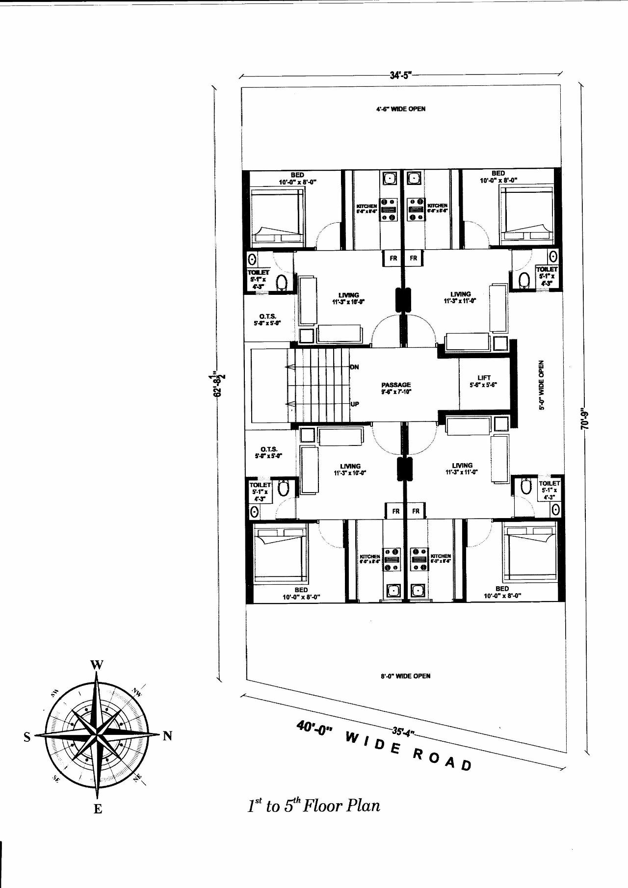 Layout of real estate project Riddhi Appartment located at Kotharia, Rajkot, Gujarat