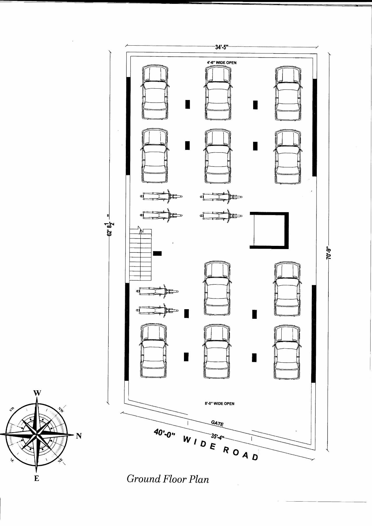 Layout of real estate project Riddhi Appartment located at Kotharia, Rajkot, Gujarat