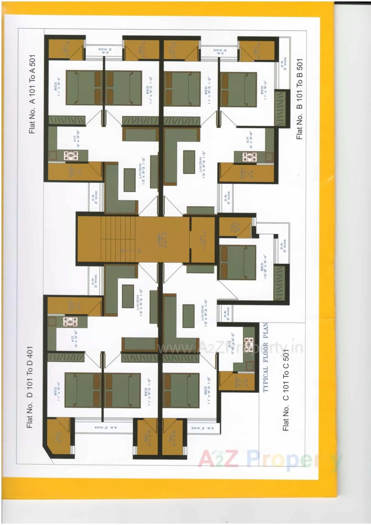 Layout of real estate project Riva Residency located at Rajkot, Rajkot, Gujarat