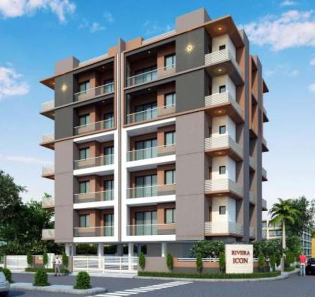 3D Elevation of real estate project Rivera Icon located at Mavdi, Rajkot, Gujarat