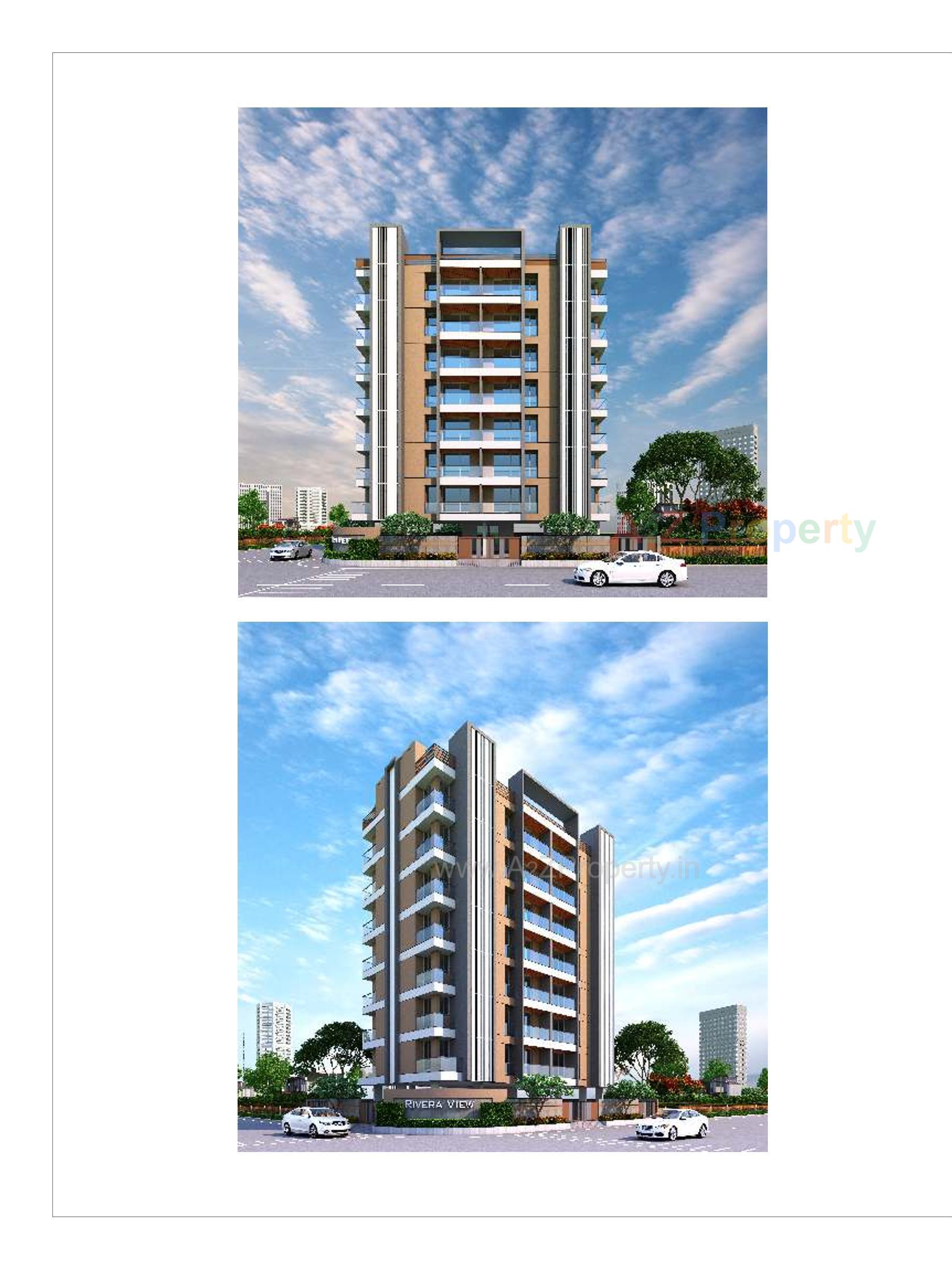 3D Elevation of real estate project Rivera View located at Mavdi, Rajkot, Gujarat
