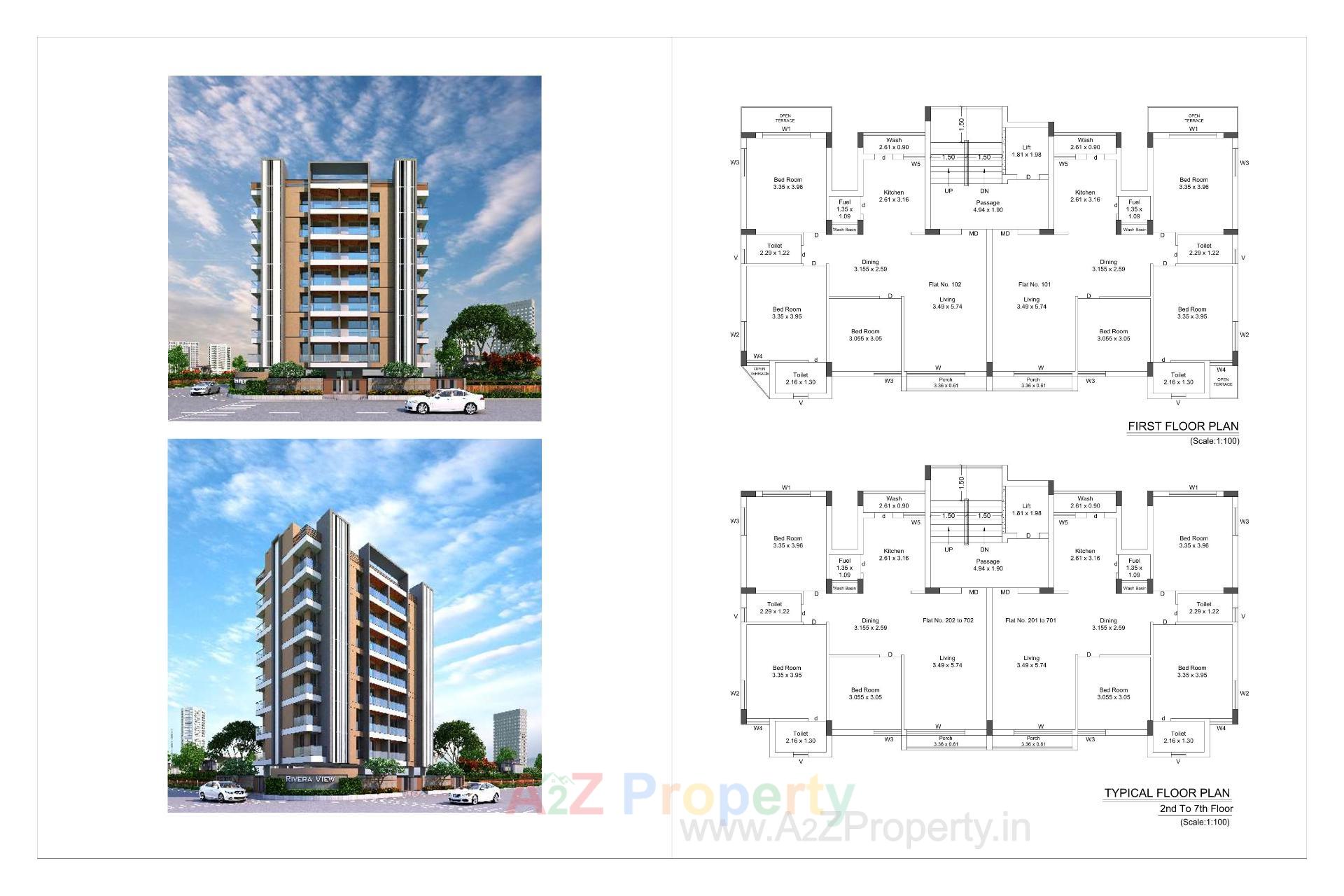  of real estate project Rivera View located at Mavdi, Rajkot, Gujarat