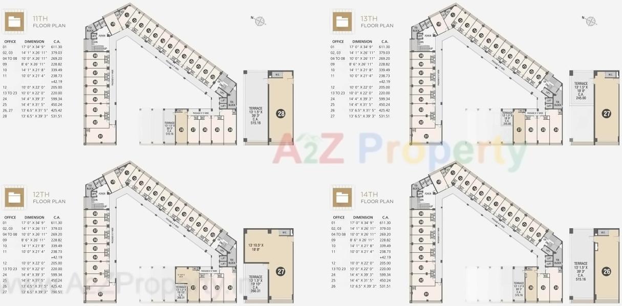 Layout of real estate project Rk Empire located at Mavdi, Rajkot, Gujarat