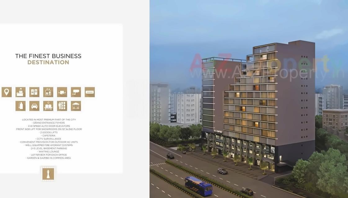 3D Elevation of real estate project Rk Empire located at Mavdi, Rajkot, Gujarat