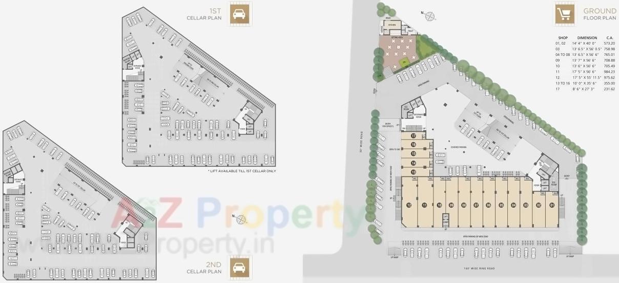Layout of real estate project Rk Empire located at Mavdi, Rajkot, Gujarat