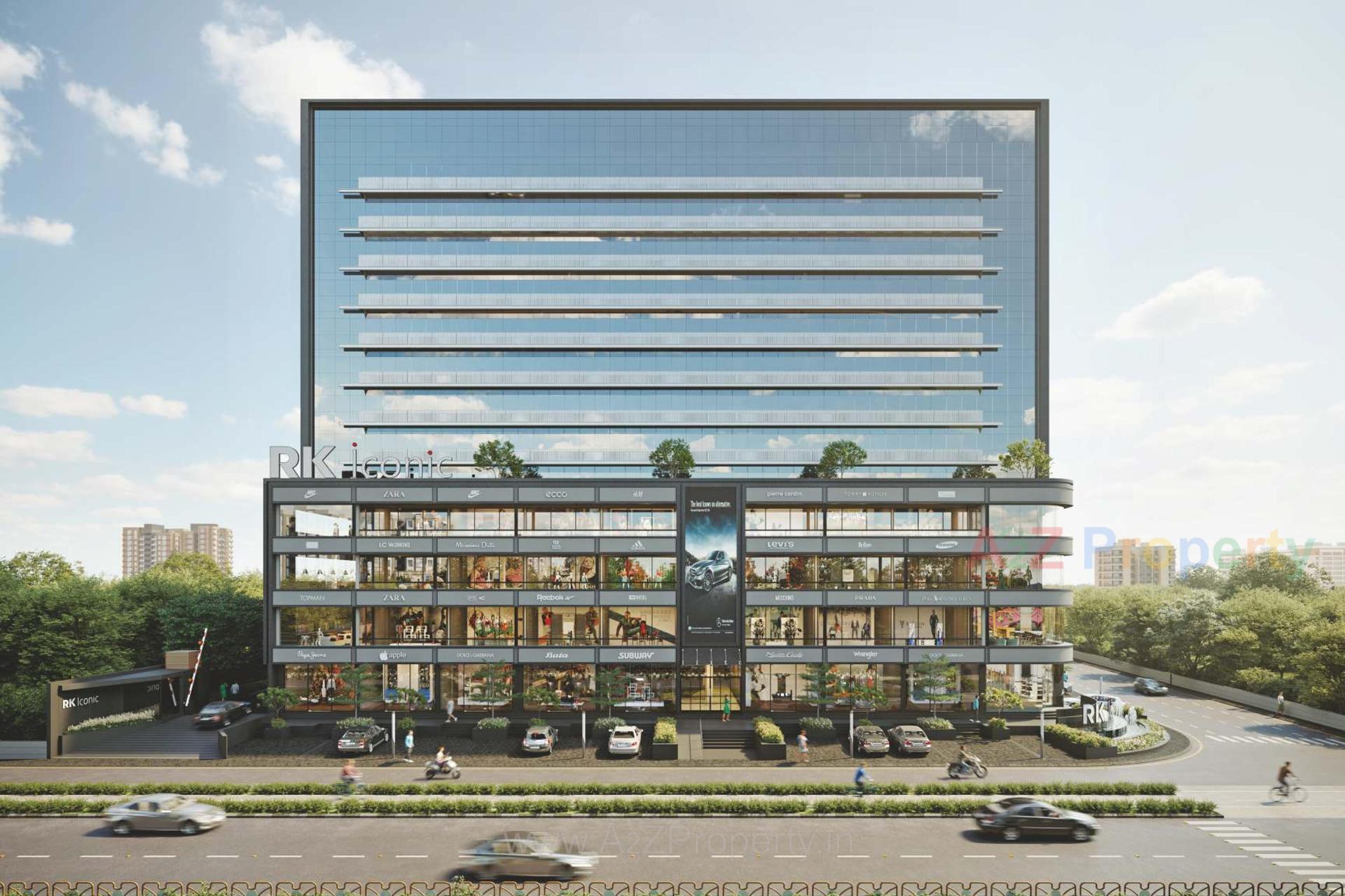 3D Elevation of real estate project Rk Iconic located at Rajkot, Rajkot, Gujarat