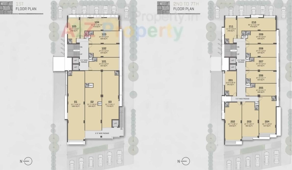 Layout of real estate project Rk Prime Ii located at Nanamava, Rajkot, Gujarat