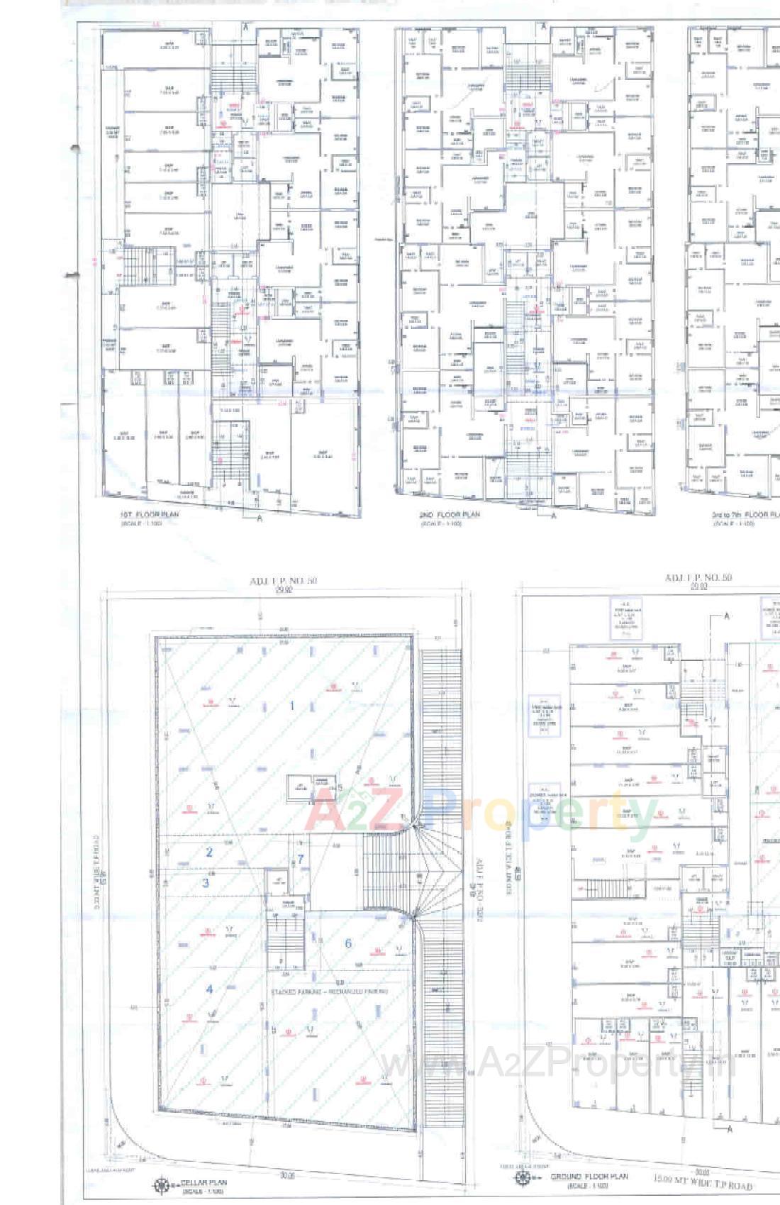 Layout of real estate project Royal Corner located at Raiya, Rajkot, Gujarat