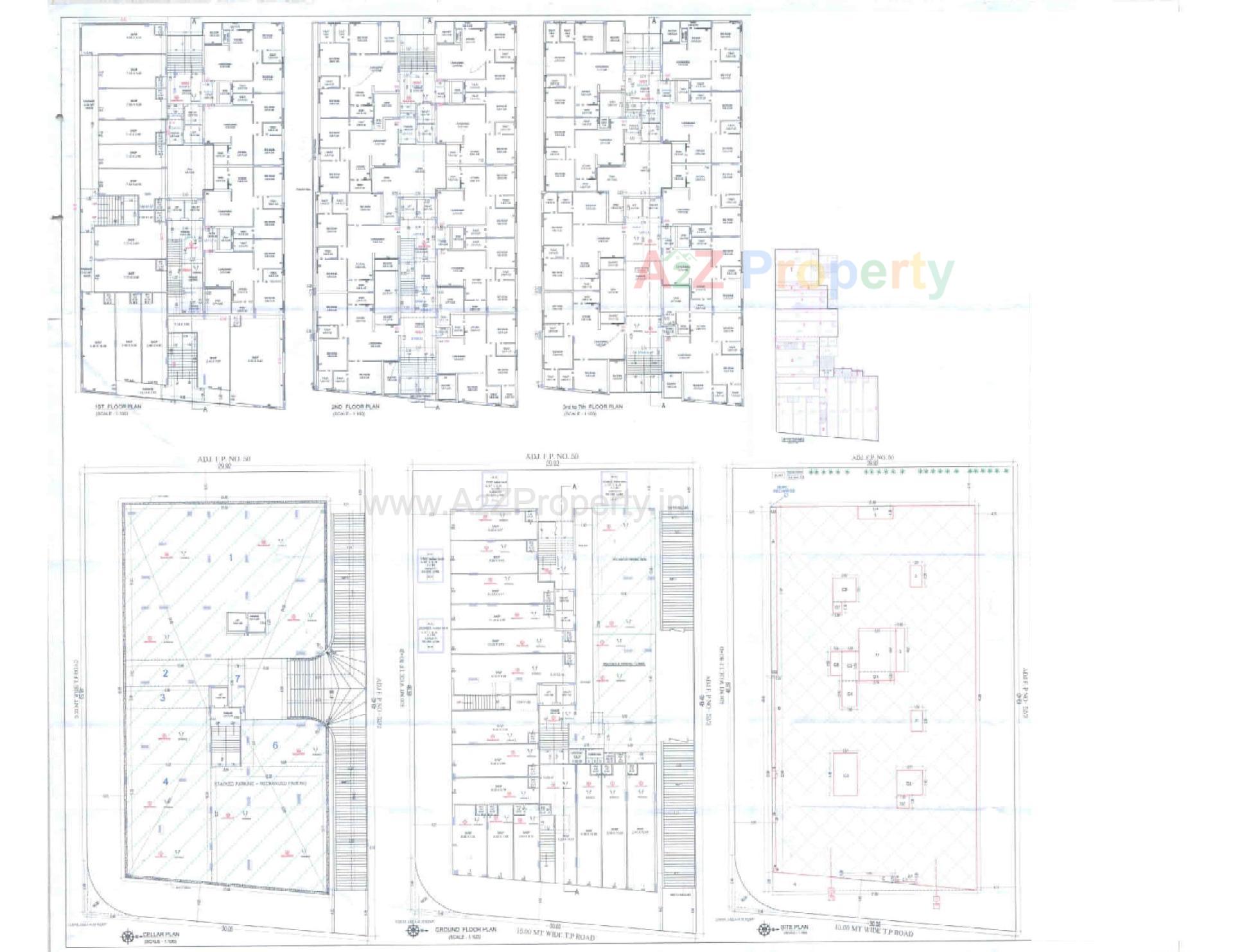 Layout of real estate project Royal Corner located at Raiya, Rajkot, Gujarat