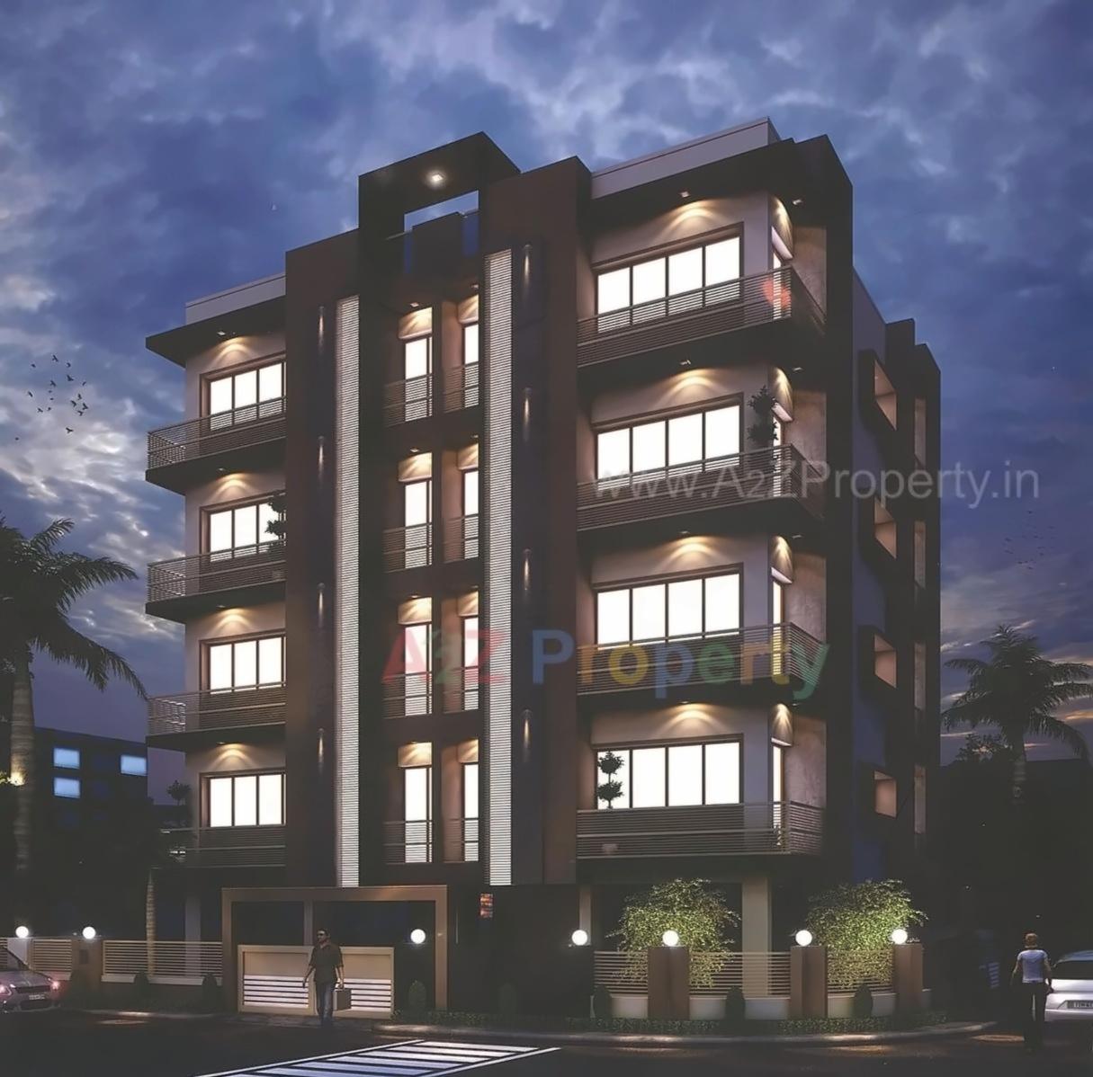 3D Elevation of real estate project Royal Green located at Mavdi, Rajkot, Gujarat