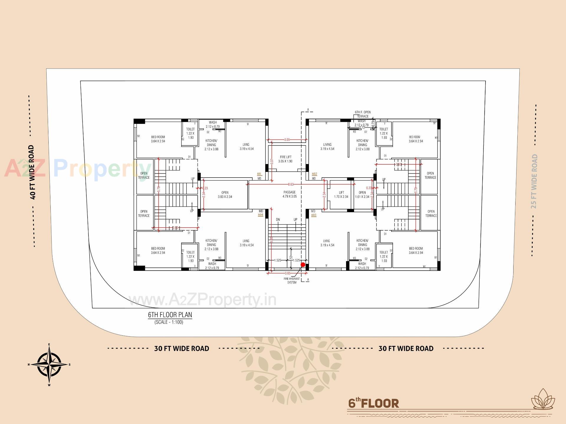 Layout of real estate project Royal Lotus located at Raiya, Rajkot, Gujarat