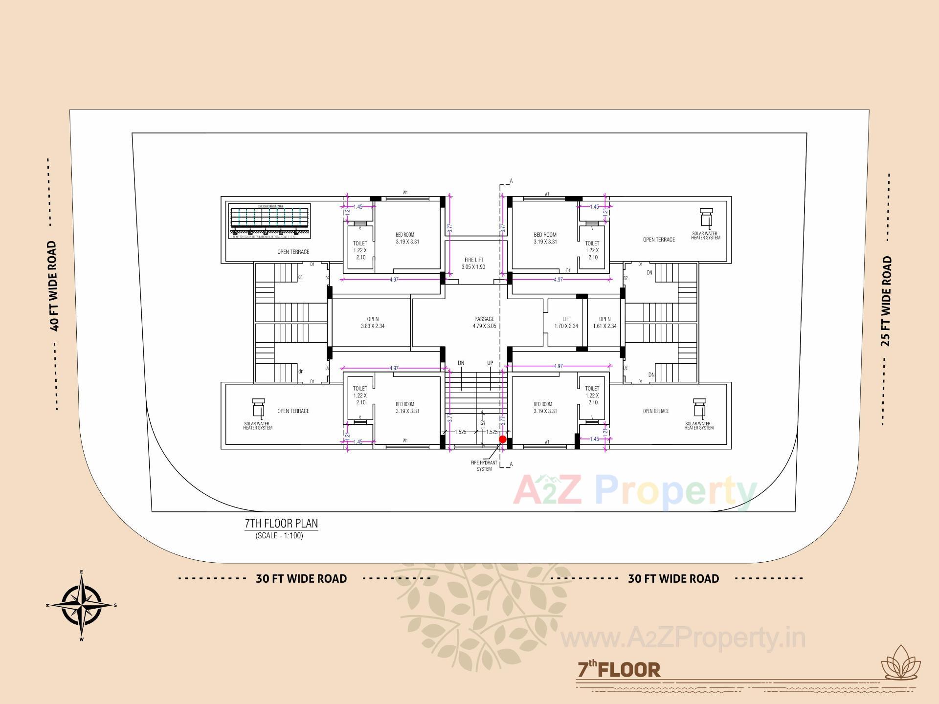 Layout of real estate project Royal Lotus located at Raiya, Rajkot, Gujarat