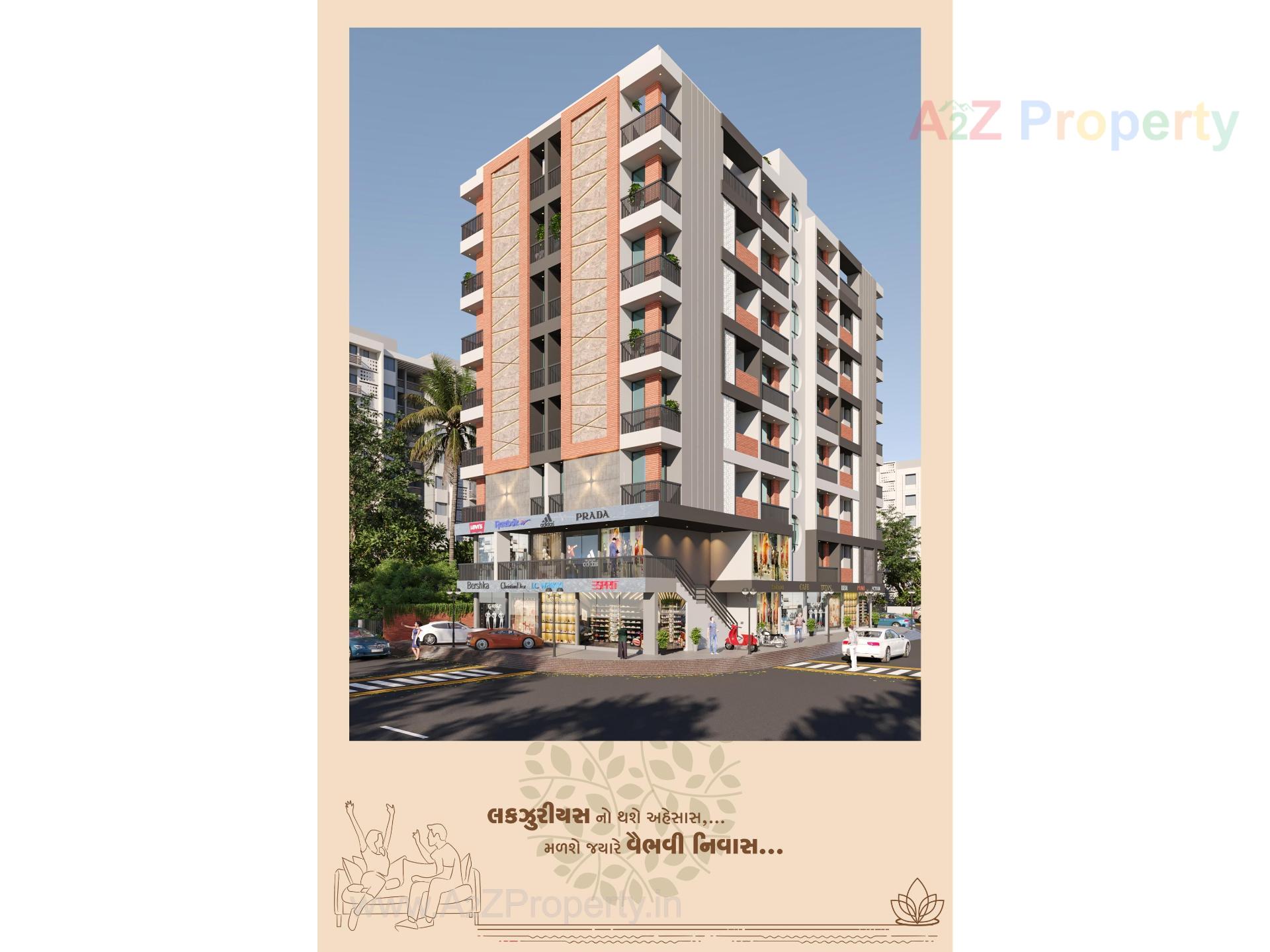 3D Elevation of real estate project Royal Lotus located at Raiya, Rajkot, Gujarat