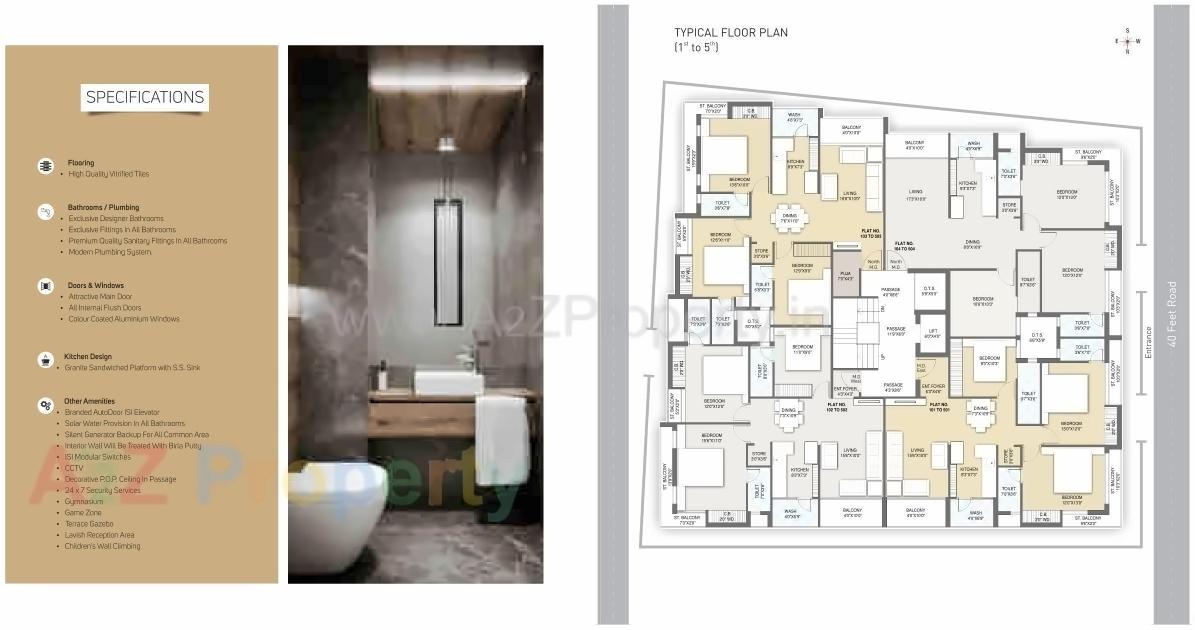 Layout of real estate project Royal Paradise located at Raiya, Rajkot, Gujarat