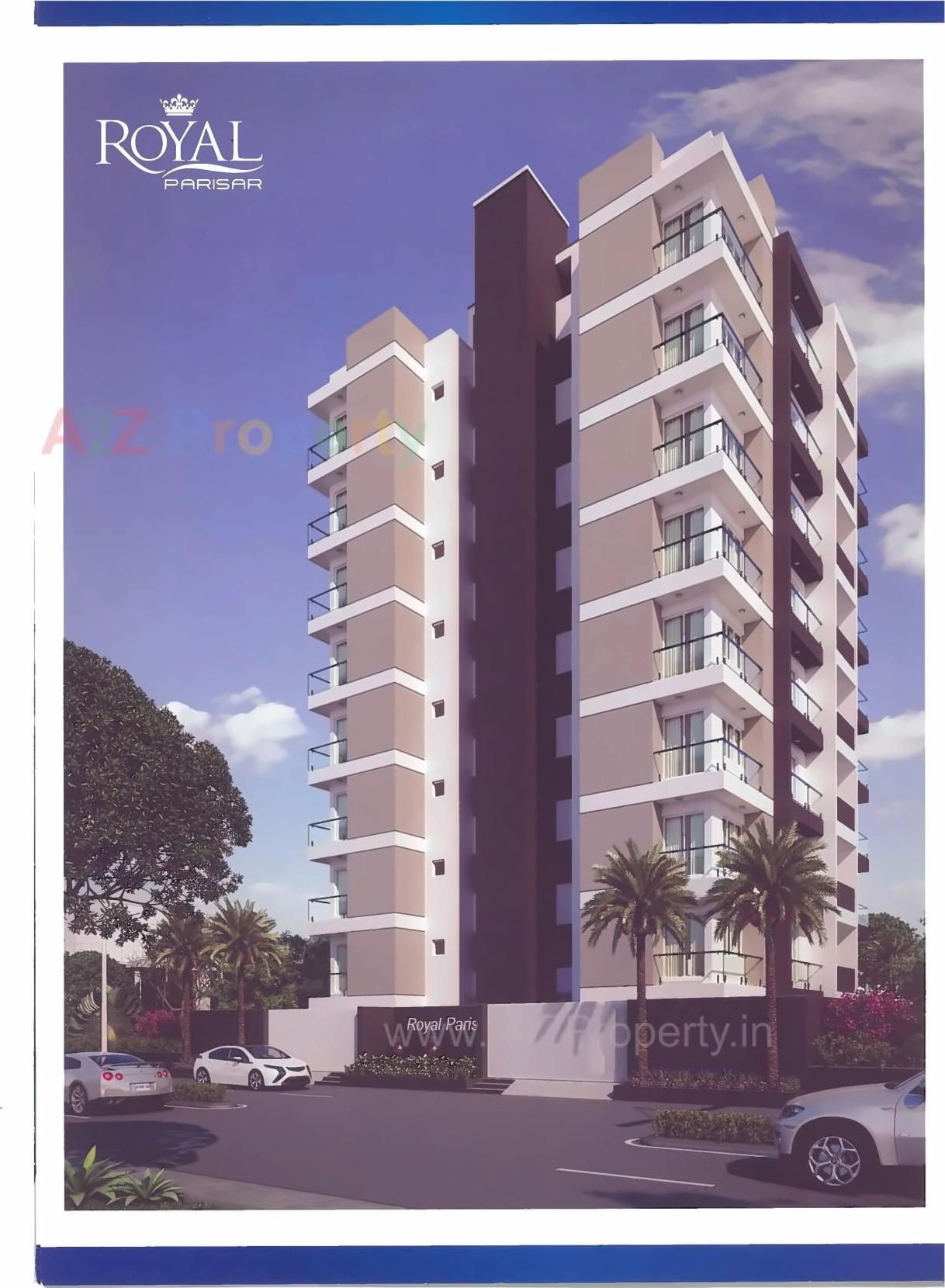 3D Elevation of real estate project Royal Parisar located at Rajkot, Rajkot, Gujarat