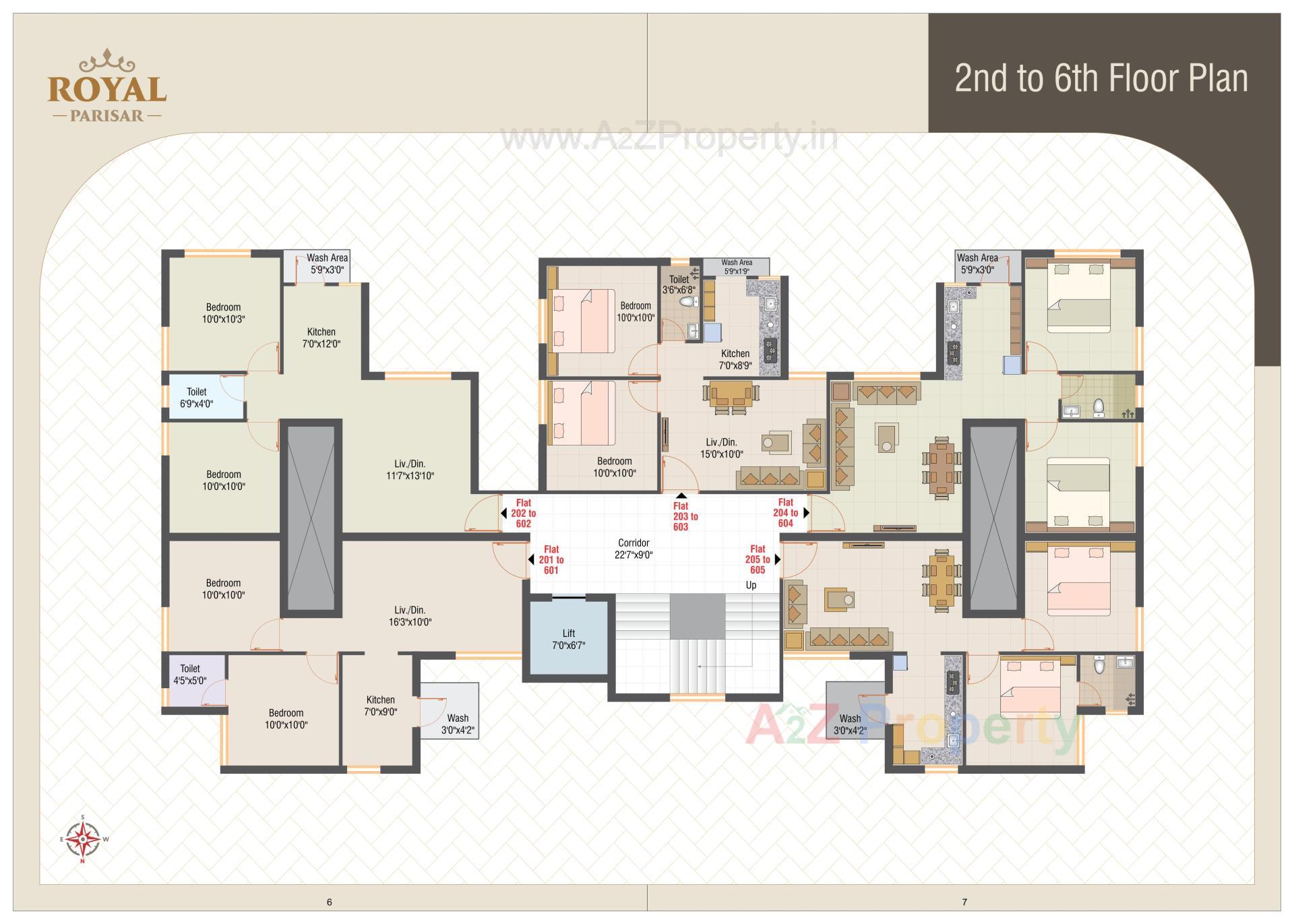 Layout of real estate project Royal Parisar located at Rajkot, Rajkot, Gujarat