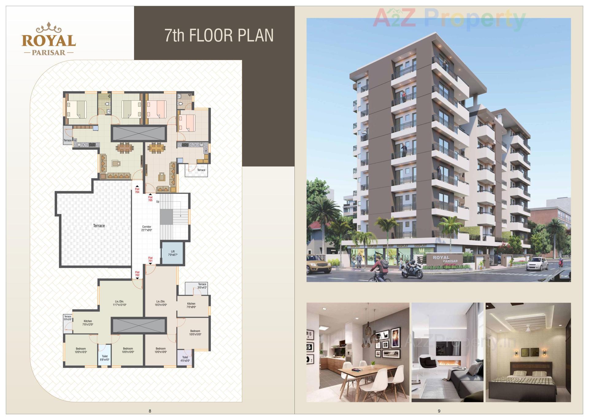 Layout of real estate project Royal Parisar located at Rajkot, Rajkot, Gujarat
