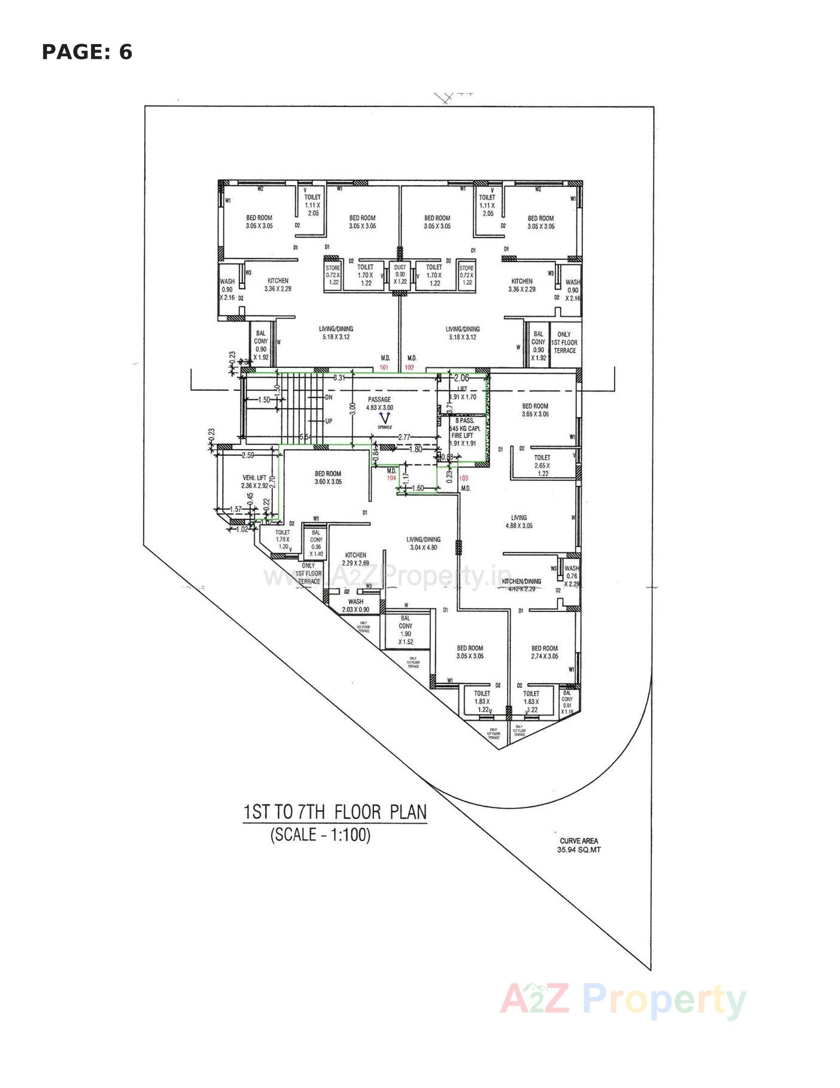 Layout of real estate project Royal Pride located at Raiya, Rajkot, Gujarat