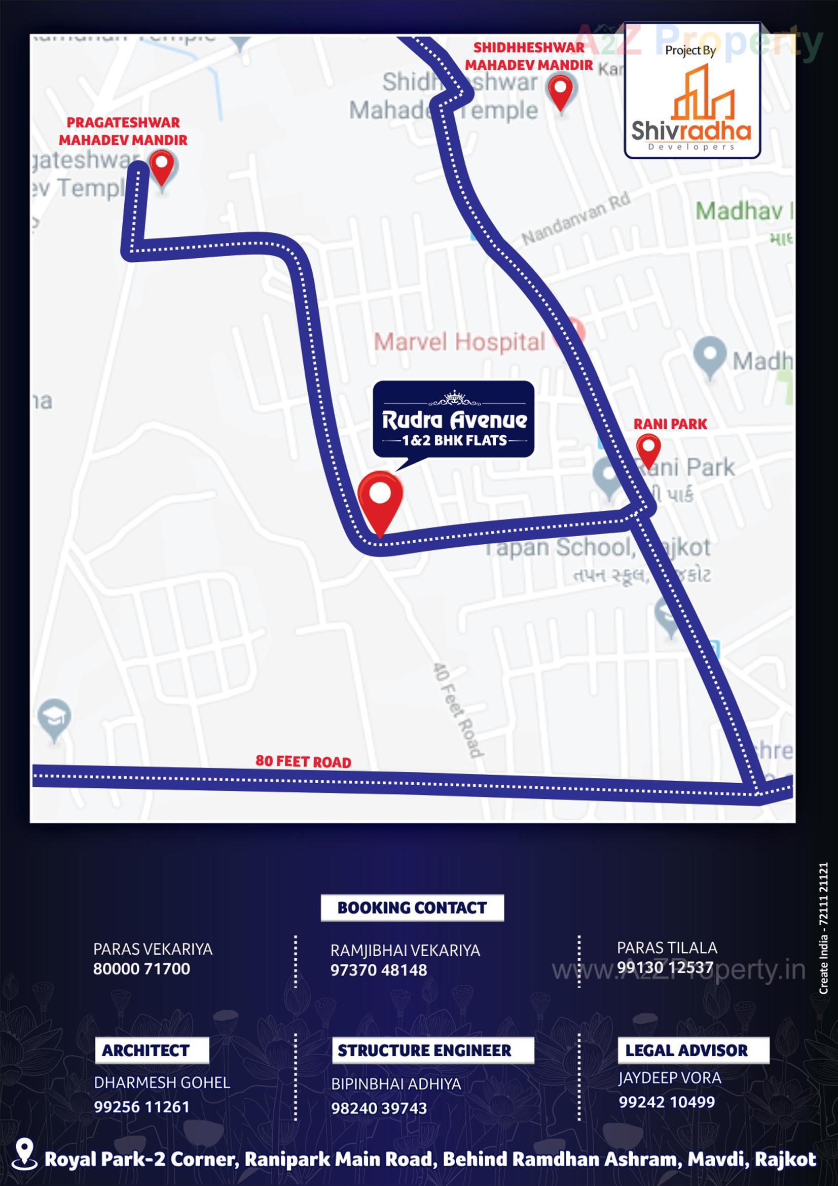  of real estate project Rudra Avenue located at Mavdi, Rajkot, Gujarat