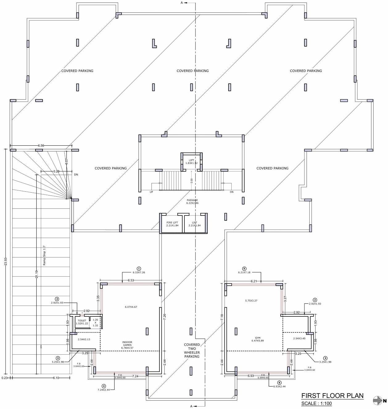 Layout of real estate project Rudraksh Heritage located at Mota-mava, Rajkot, Gujarat