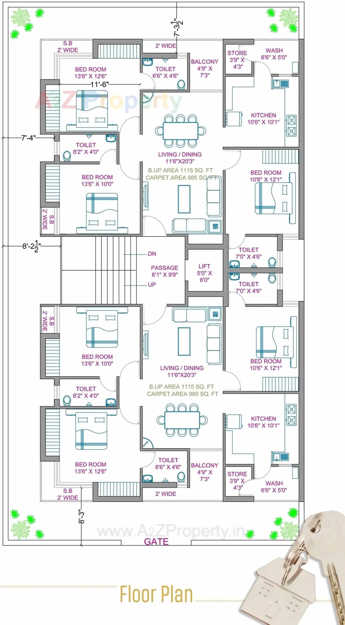Layout of real estate project Rukmani located at Raiya, Rajkot, Gujarat