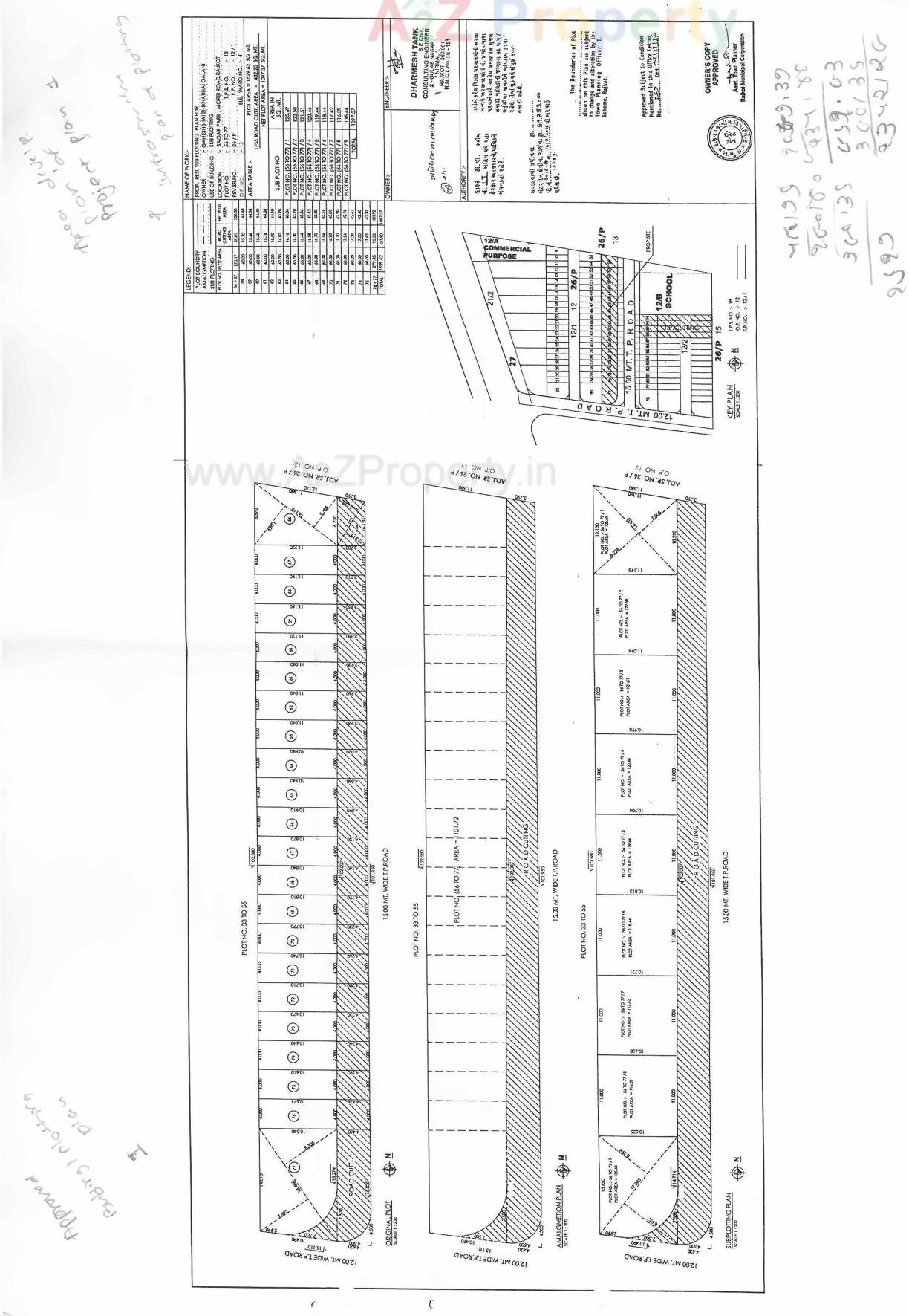 Layout of real estate project S G G Enterprise located at Rajkot, Rajkot, Gujarat