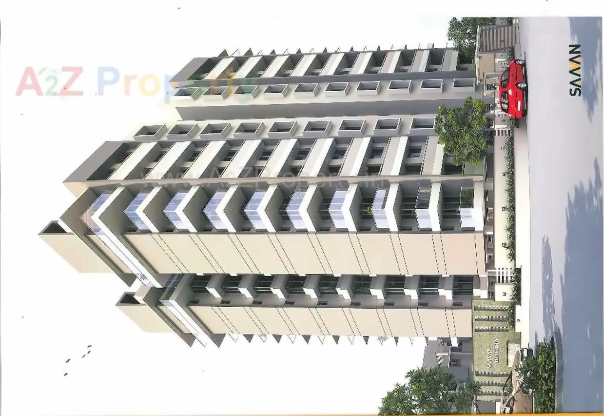 3D Elevation of real estate project Saavan Bunglows located at Mavdi, Rajkot, Gujarat