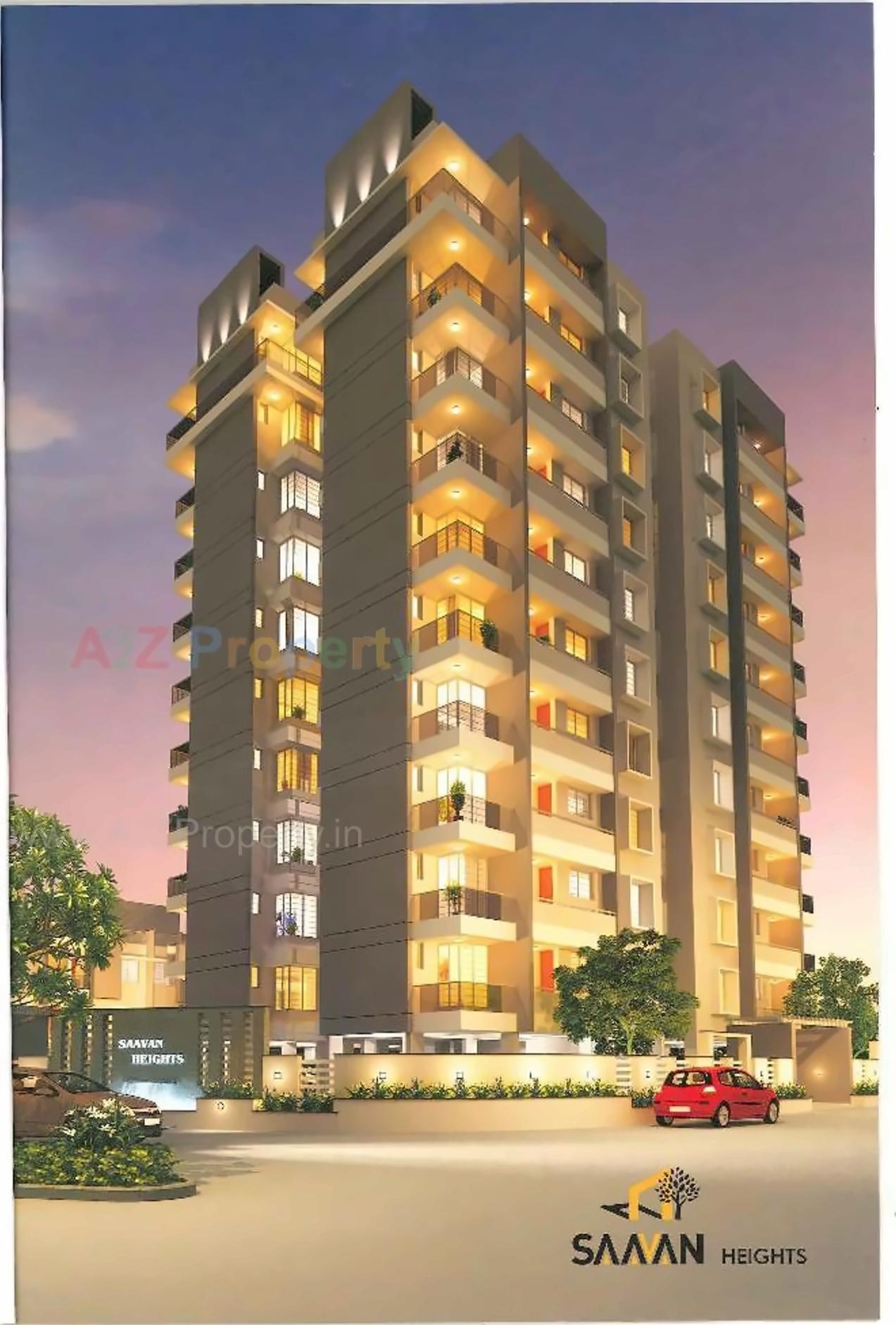 3D Elevation of real estate project Saavan Bunglows located at Mavdi, Rajkot, Gujarat