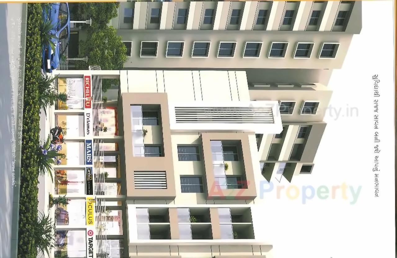3D Elevation of real estate project Saavan Diamond located at Mavdi, Rajkot, Gujarat