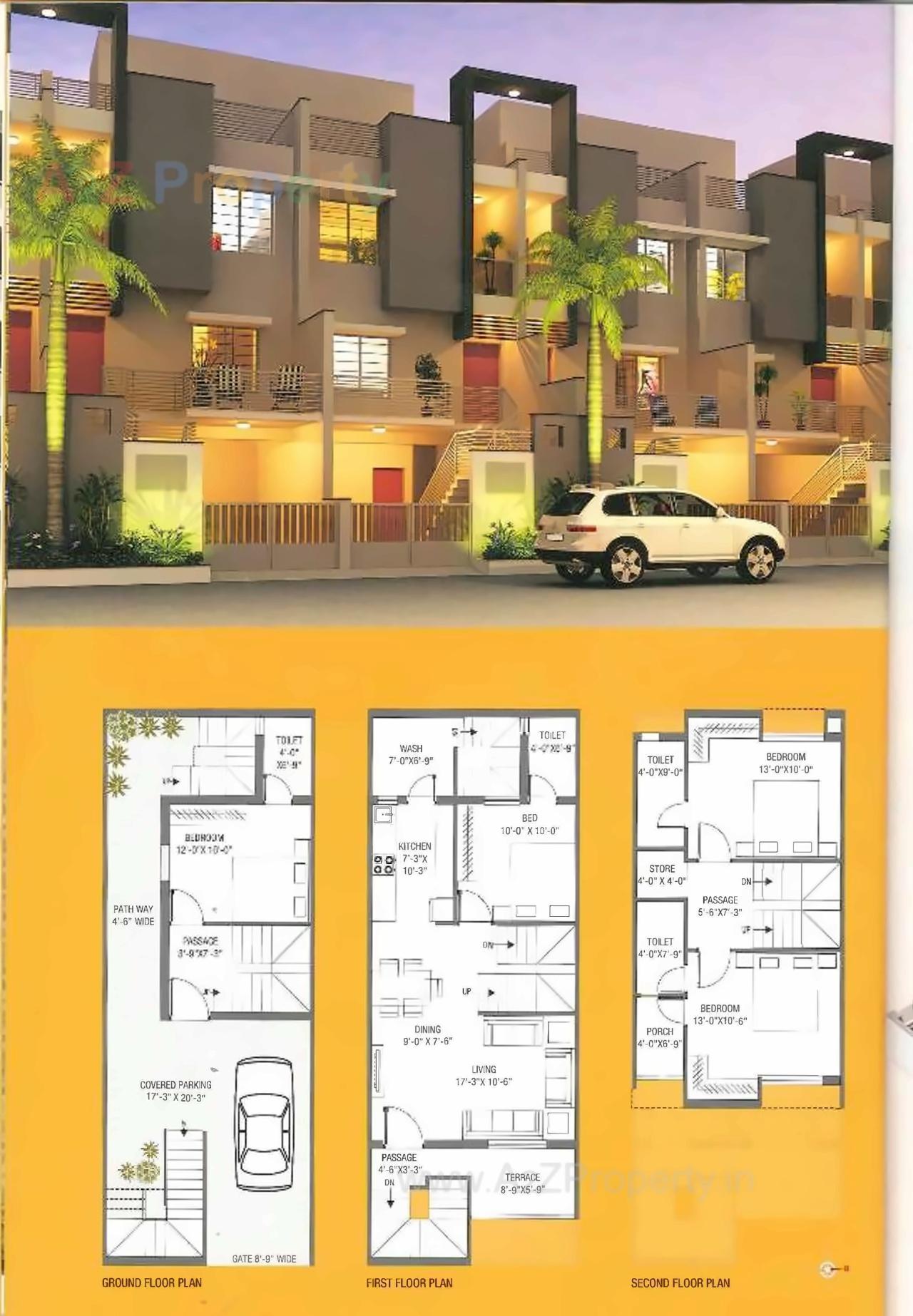 Layout of real estate project Saavan Diamond located at Mavdi, Rajkot, Gujarat
