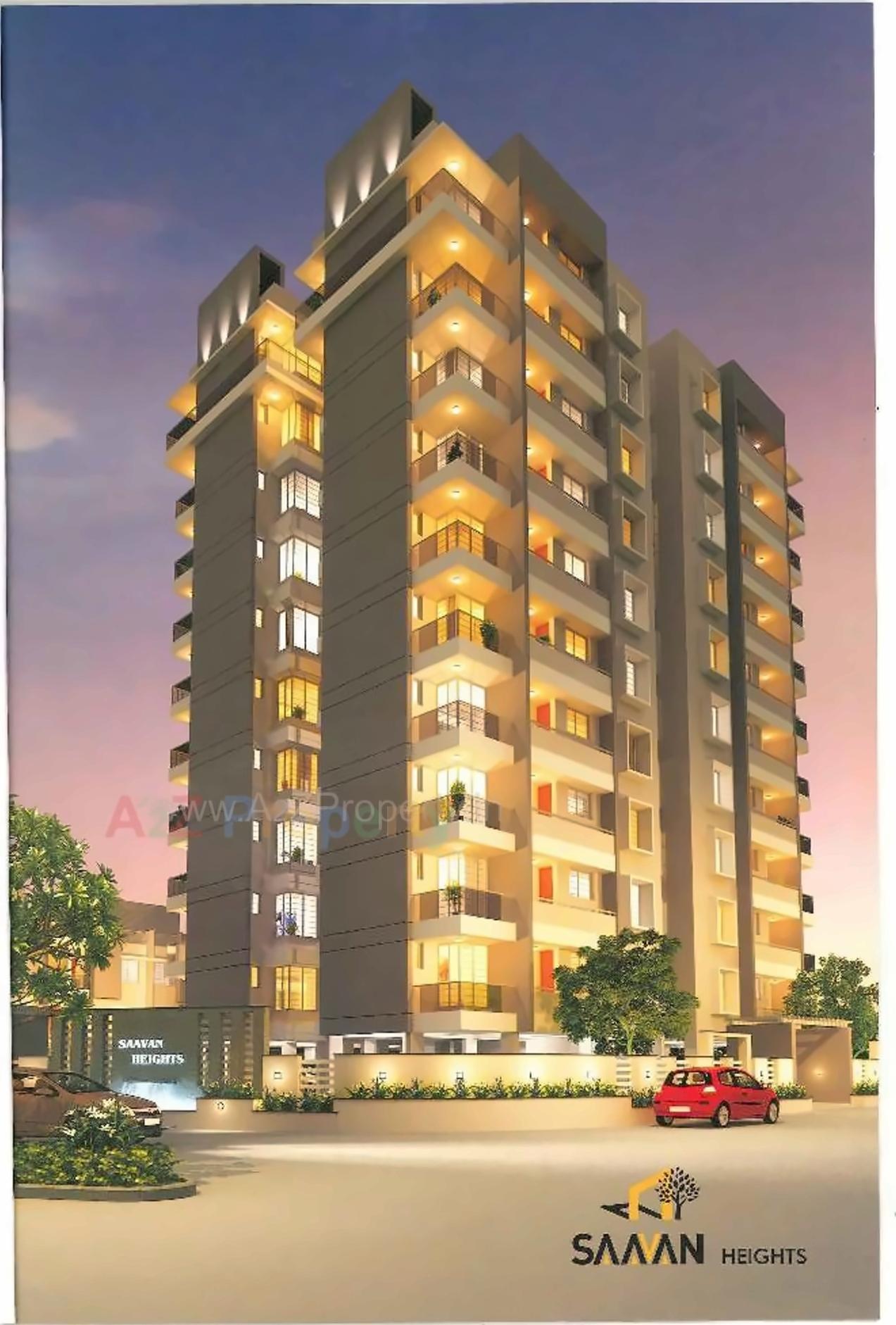 3D Elevation of real estate project Saavan Diamond located at Mavdi, Rajkot, Gujarat