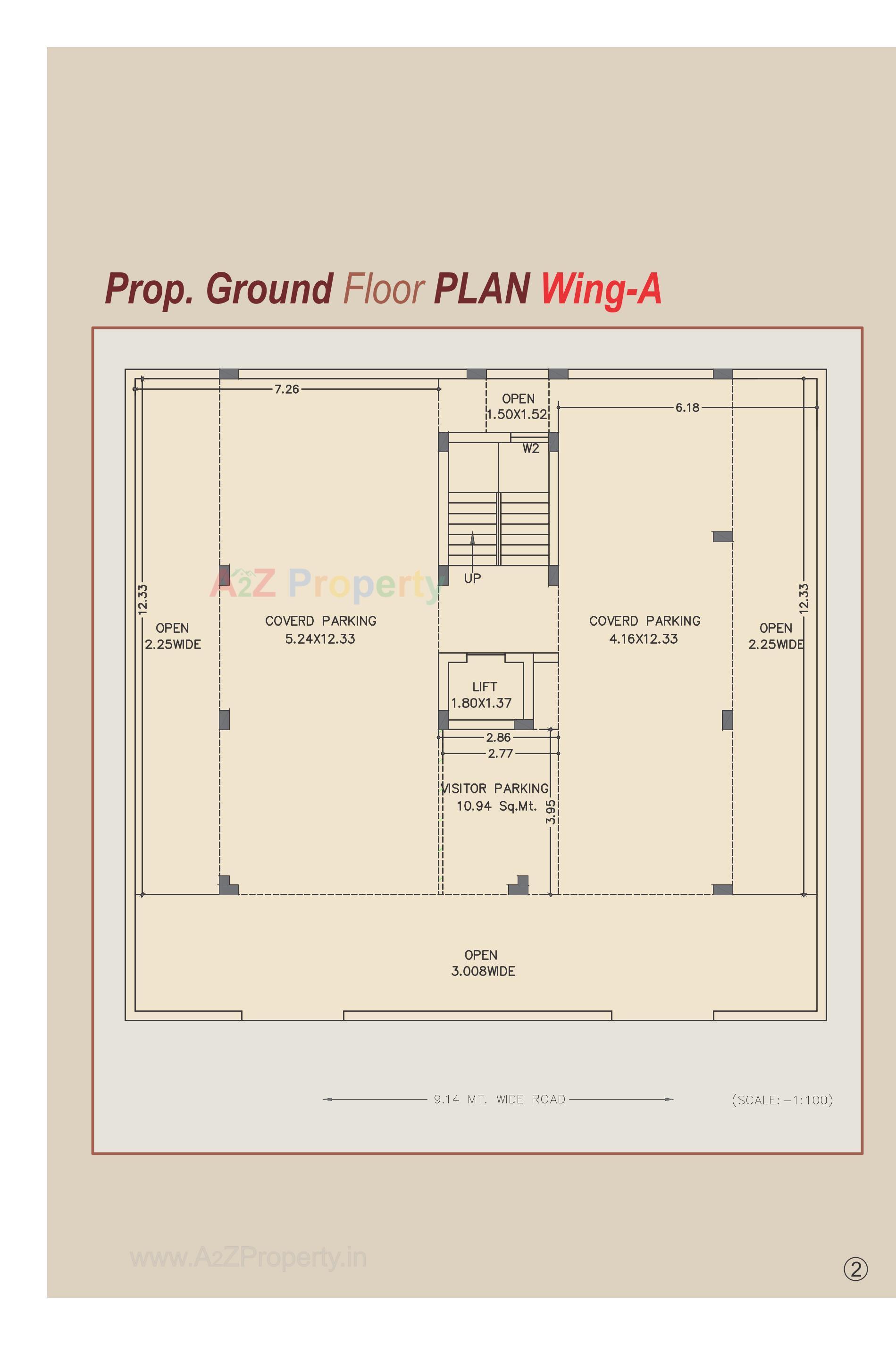 Layout of real estate project Saffron Aqua located at Madhapar, Rajkot, Gujarat