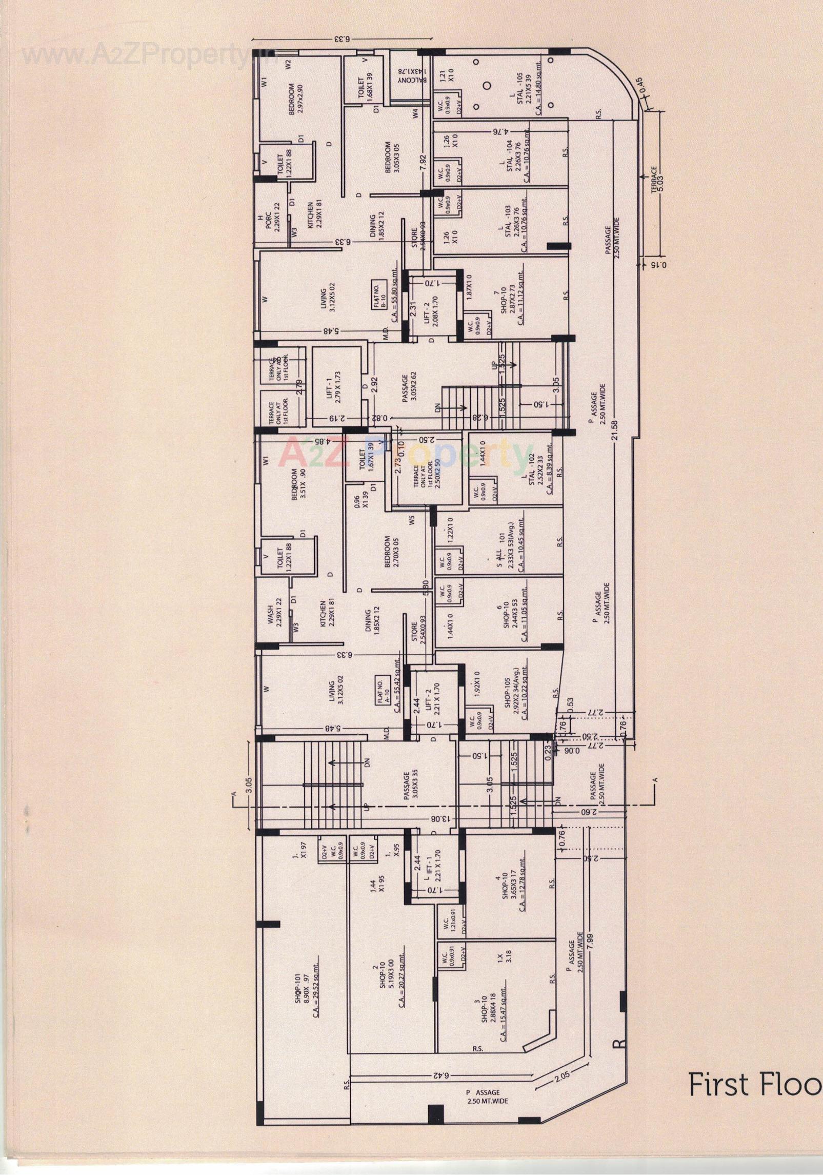 Layout of real estate project Saffron Heights located at Rajkot, Rajkot, Gujarat
