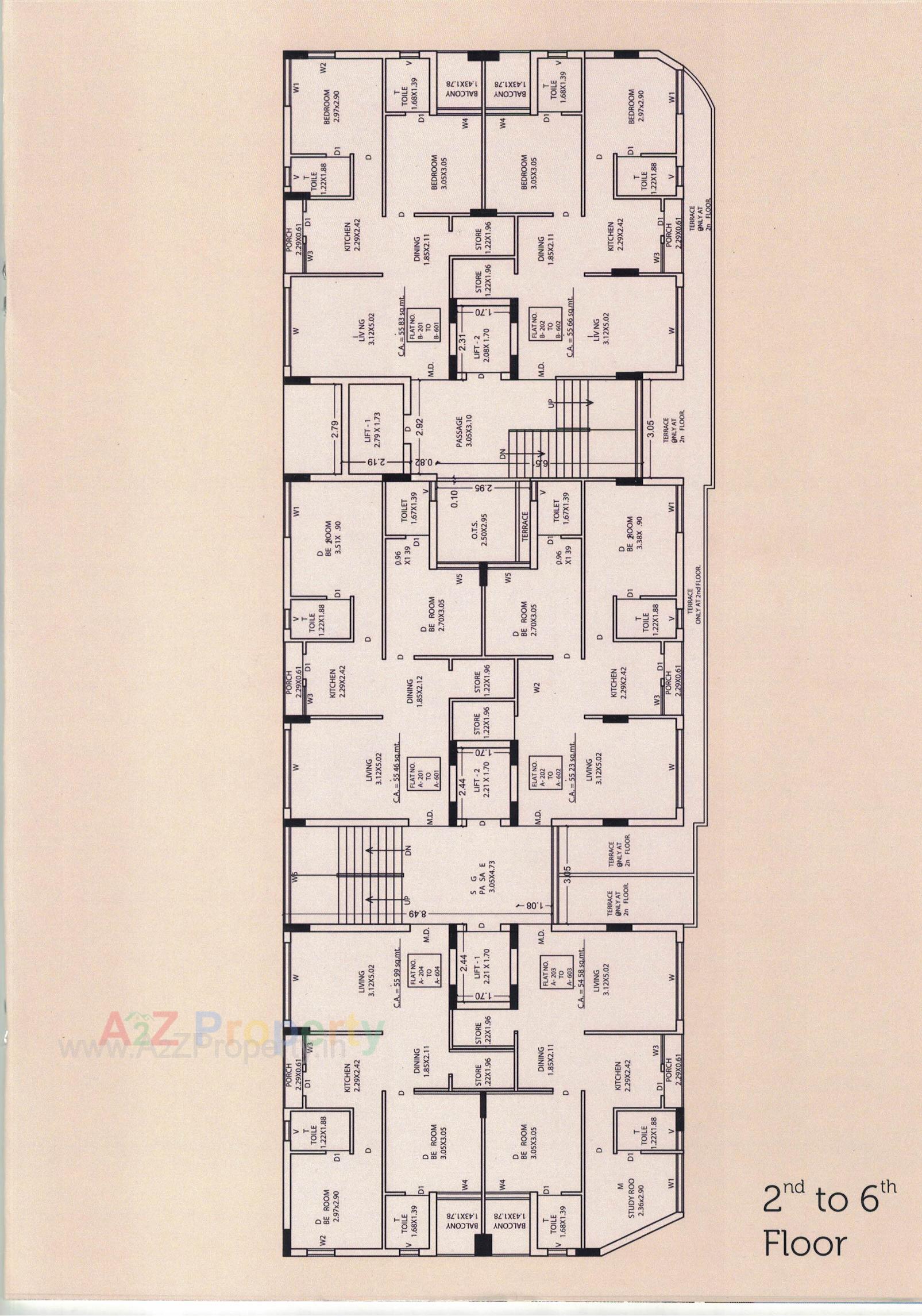Layout of real estate project Saffron Heights located at Rajkot, Rajkot, Gujarat