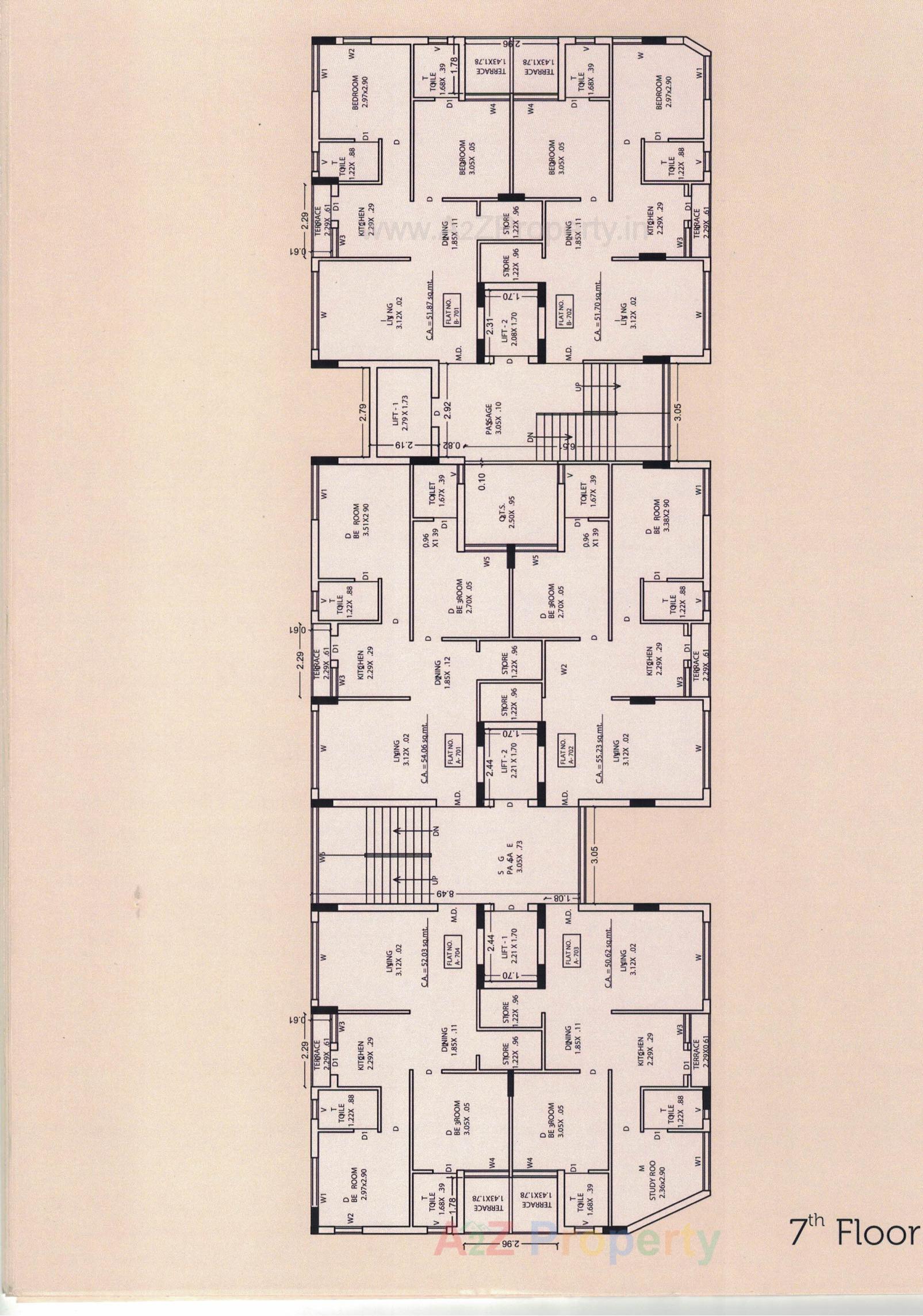 Layout of real estate project Saffron Heights located at Rajkot, Rajkot, Gujarat