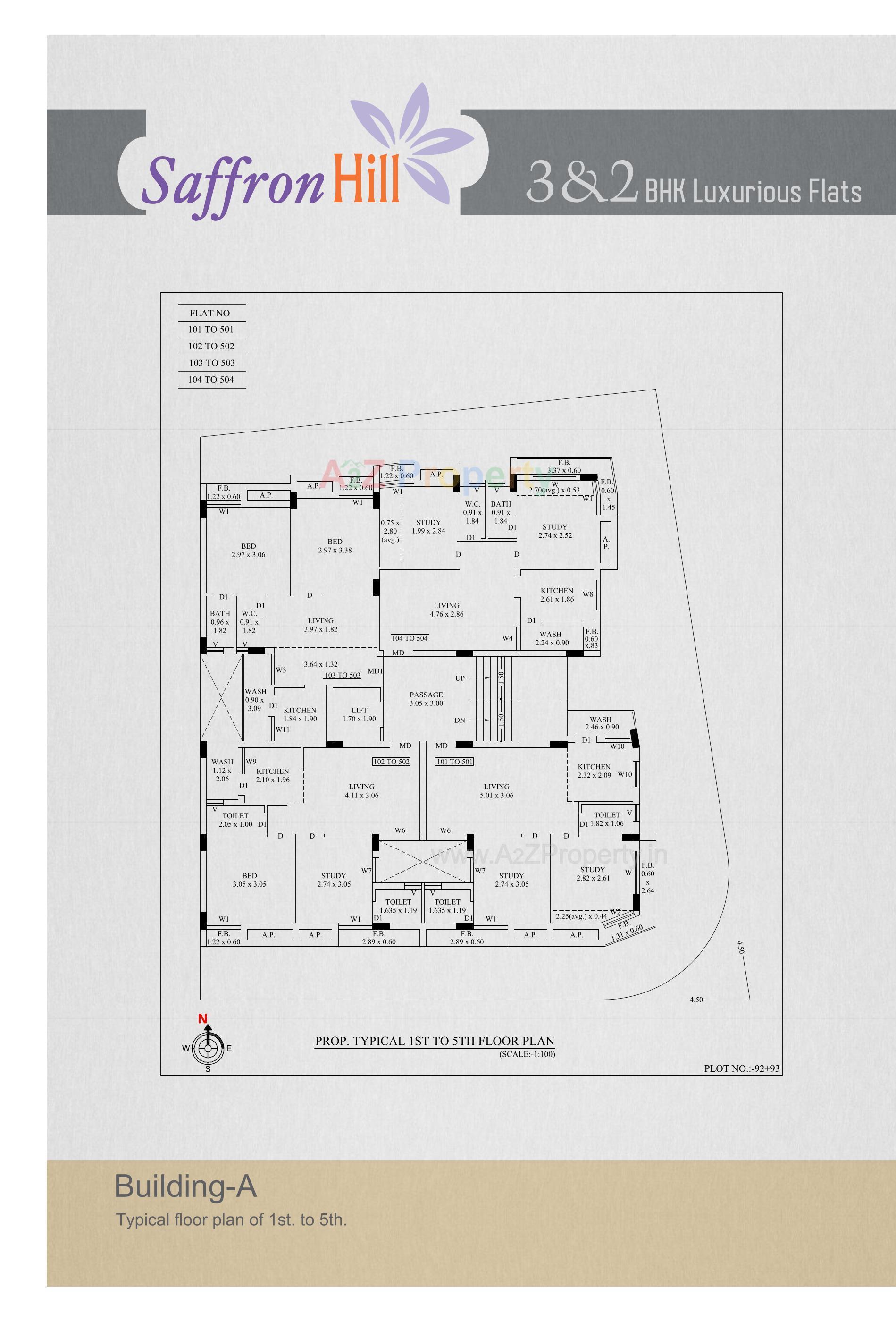 Layout of real estate project Saffron Hill located at Madhapar, Rajkot, Gujarat