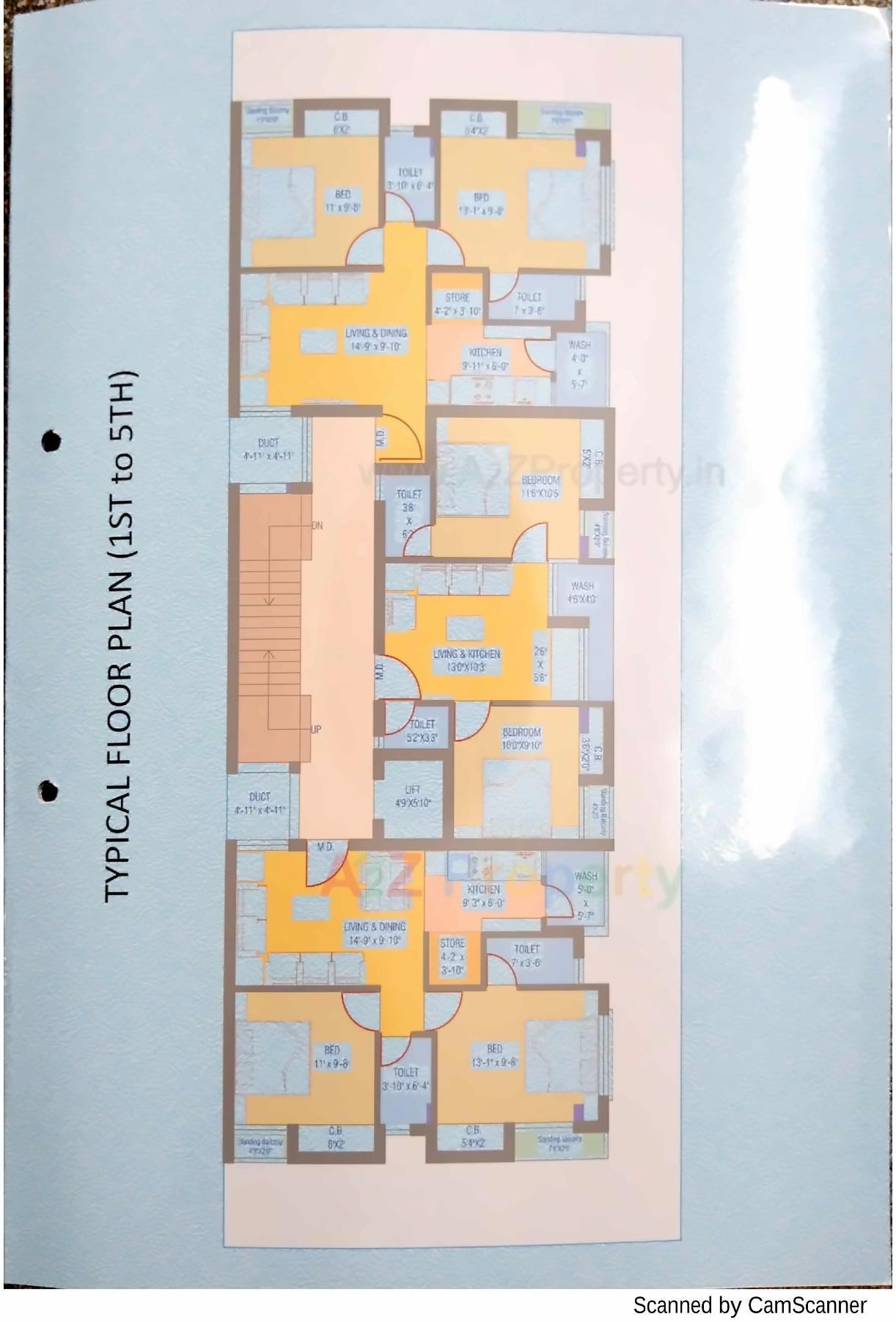 Layout of real estate project Saffron Pride located at Rajkot, Rajkot, Gujarat