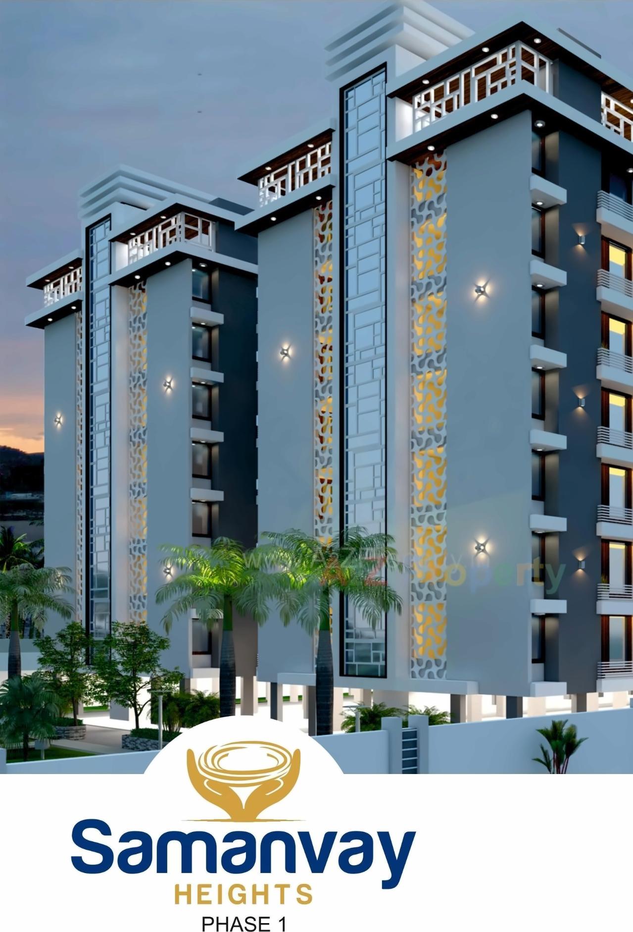 3D Elevation of real estate project Samanvay Heights located at Dist, Rajkot, Gujarat