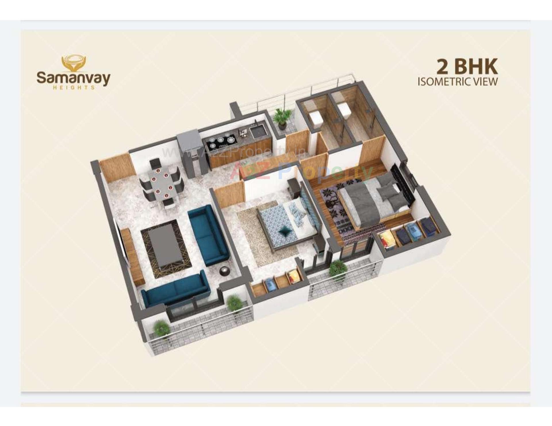 Layout of real estate project Samanvay Heights located at Rajkot, Rajkot, Gujarat